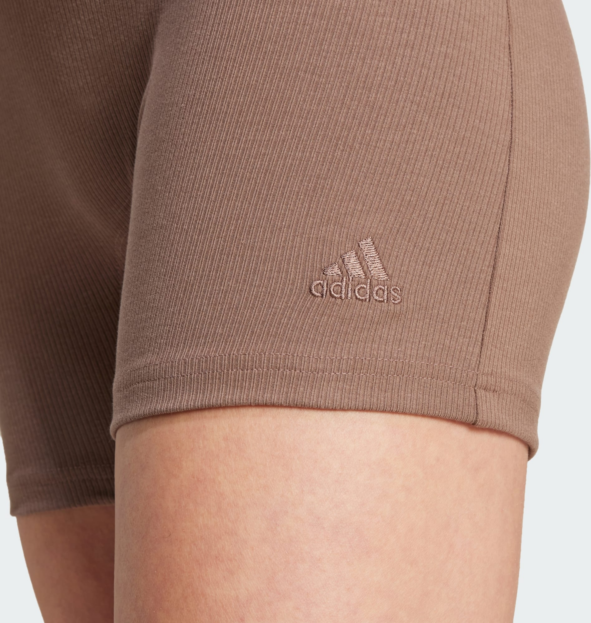 ADIDAS, Adidas Lounge Ribbed High-waist Bike Shorts