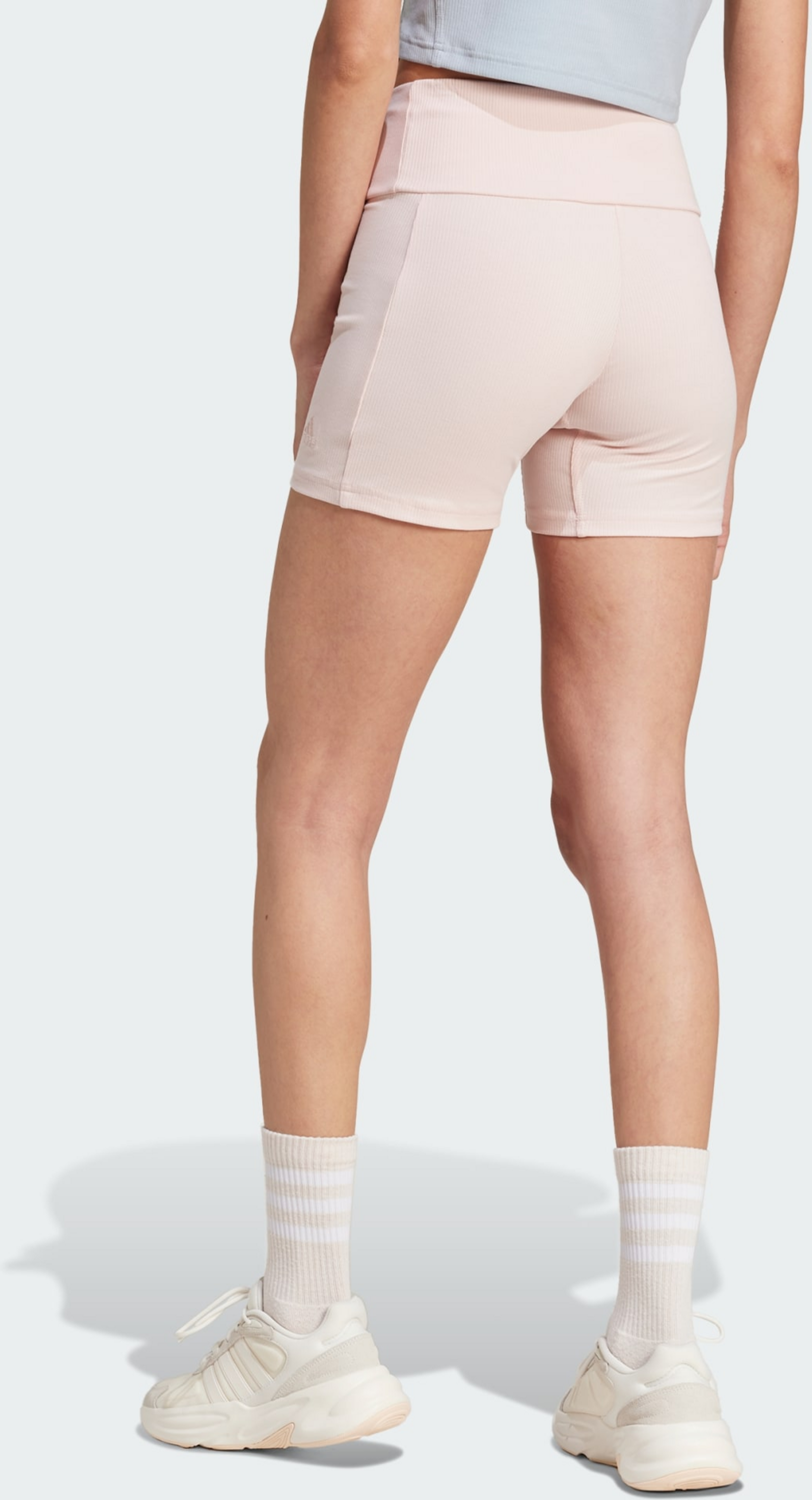 ADIDAS, Adidas Lounge Ribbed High-waist Bike Shorts