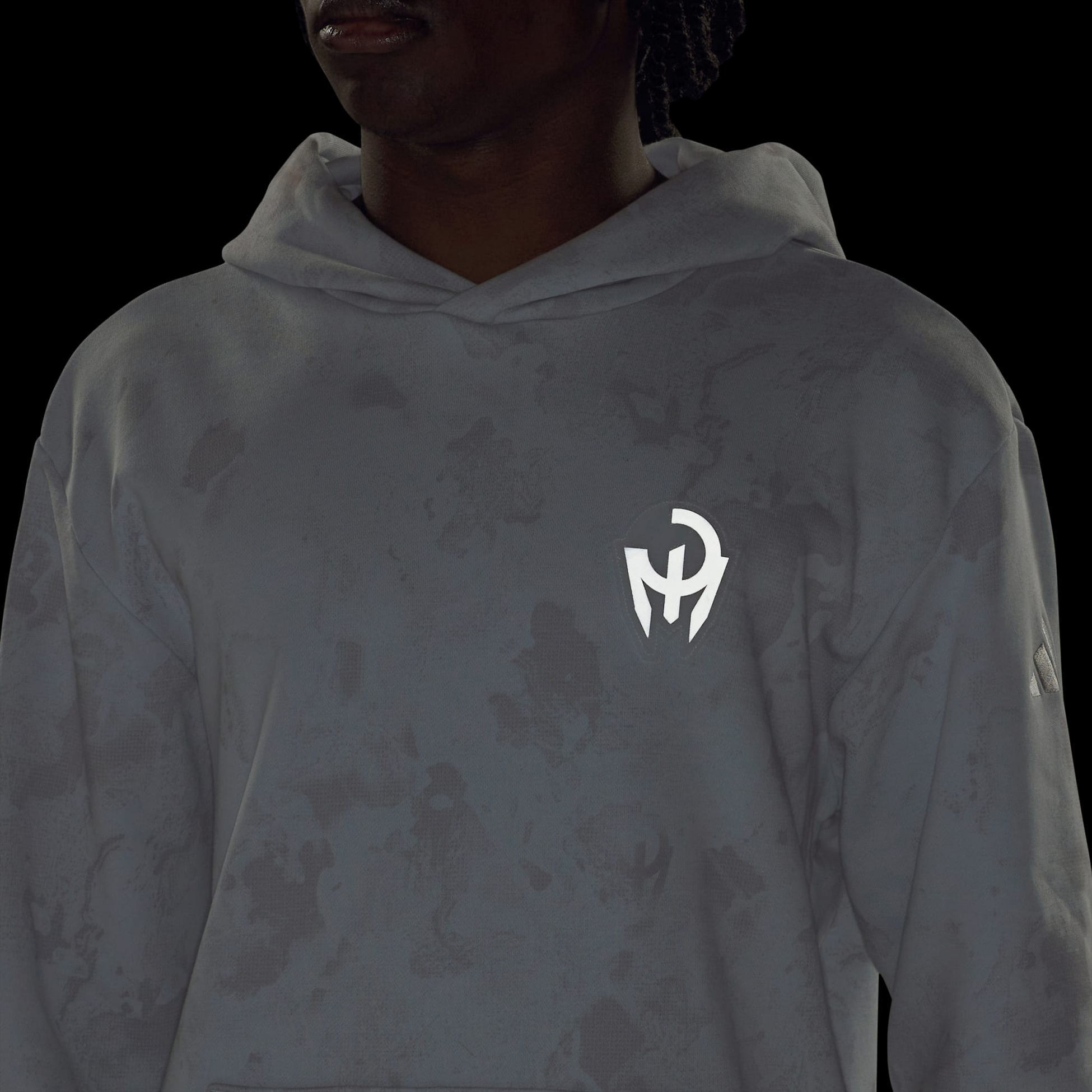 ADIDAS, Adidas Mahomes Iced Time Huvtröja I Sweatshirttyg