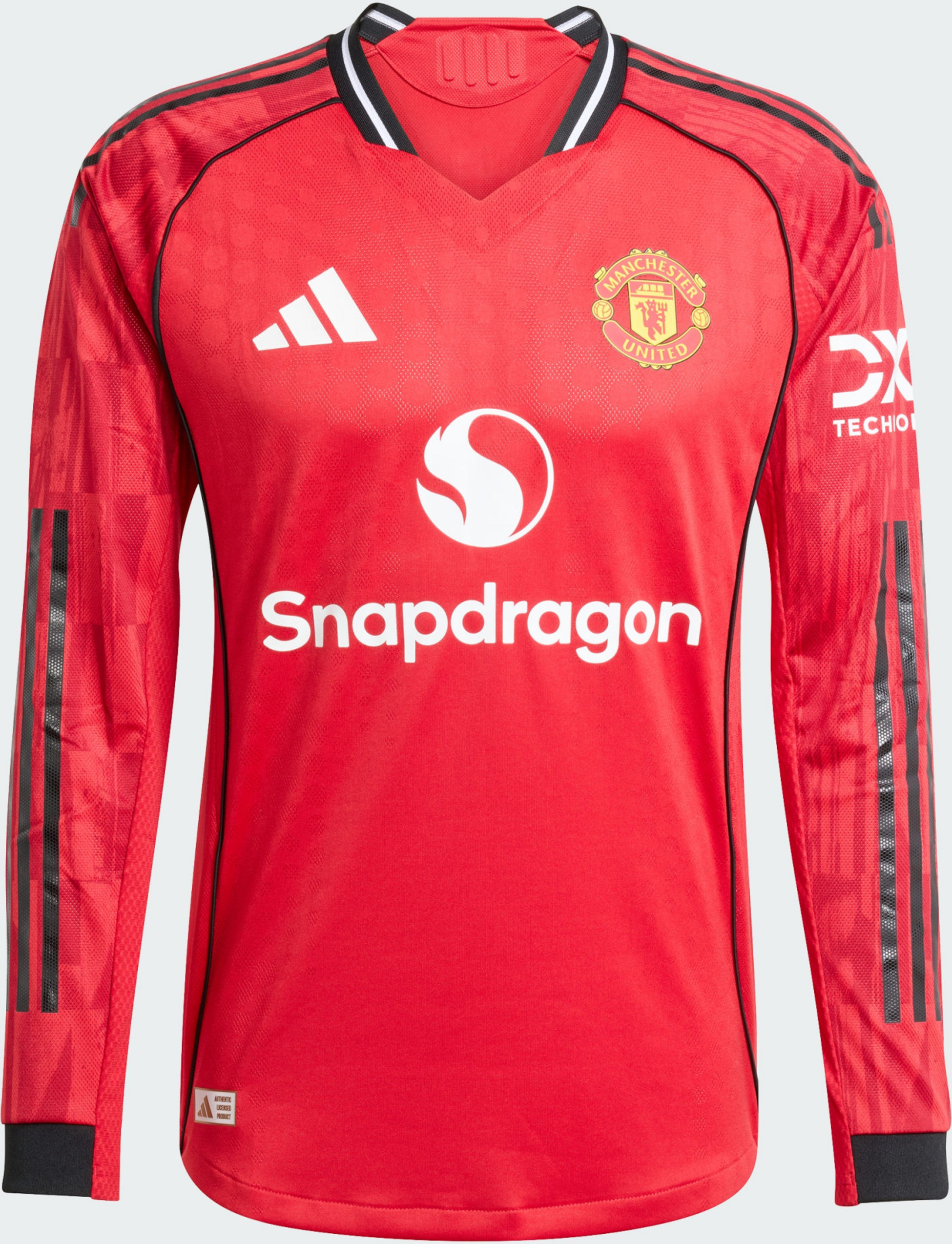 ADIDAS, Adidas Manchester United 25/26 L&aring;ng&auml;rmad Autentisk Hemmatr&ouml;ja