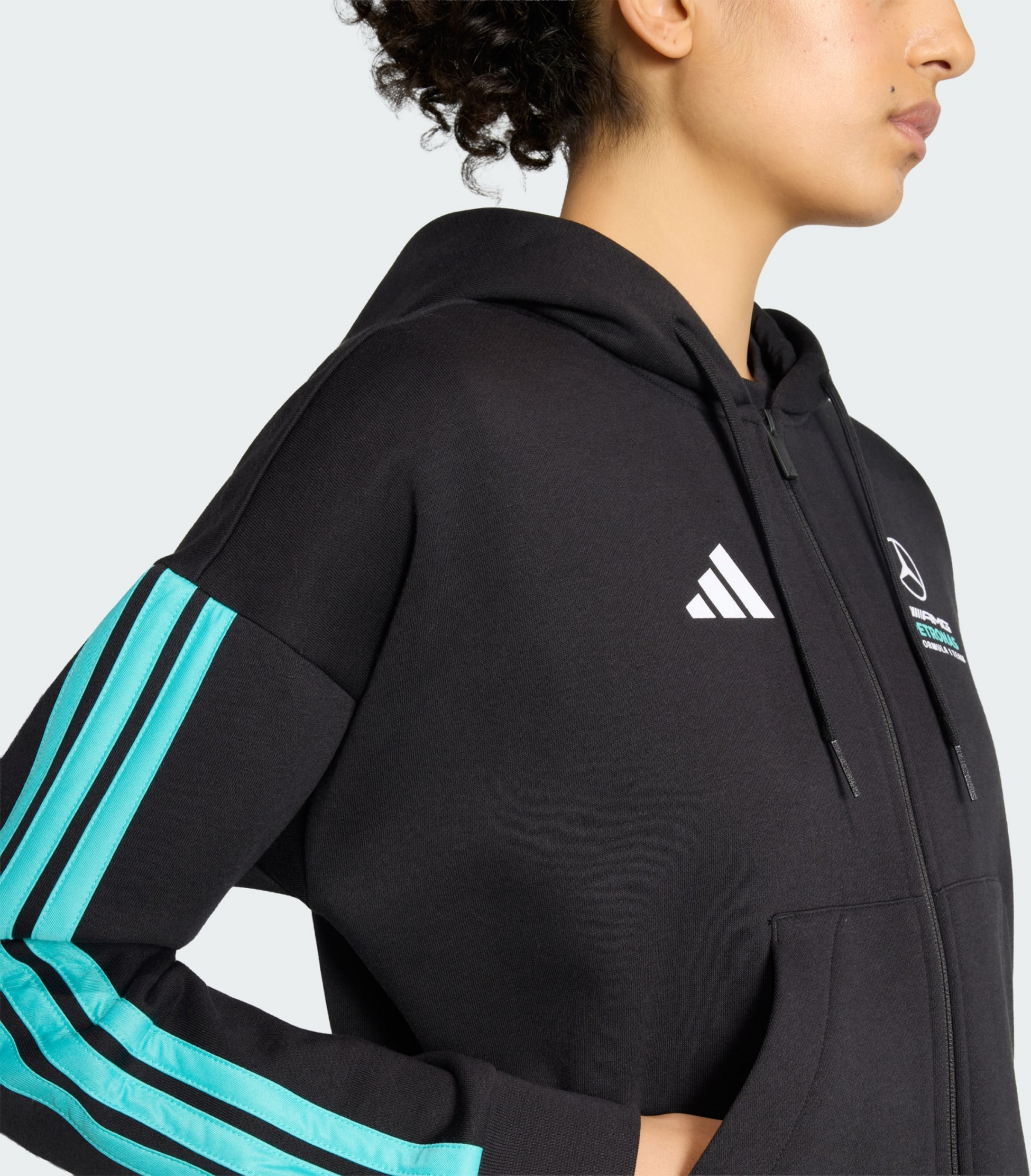 ADIDAS, Adidas Mercedes - Amg Petronas Formula 1 Team Dna Huvtr&ouml;ja Med Hel Dragkedja