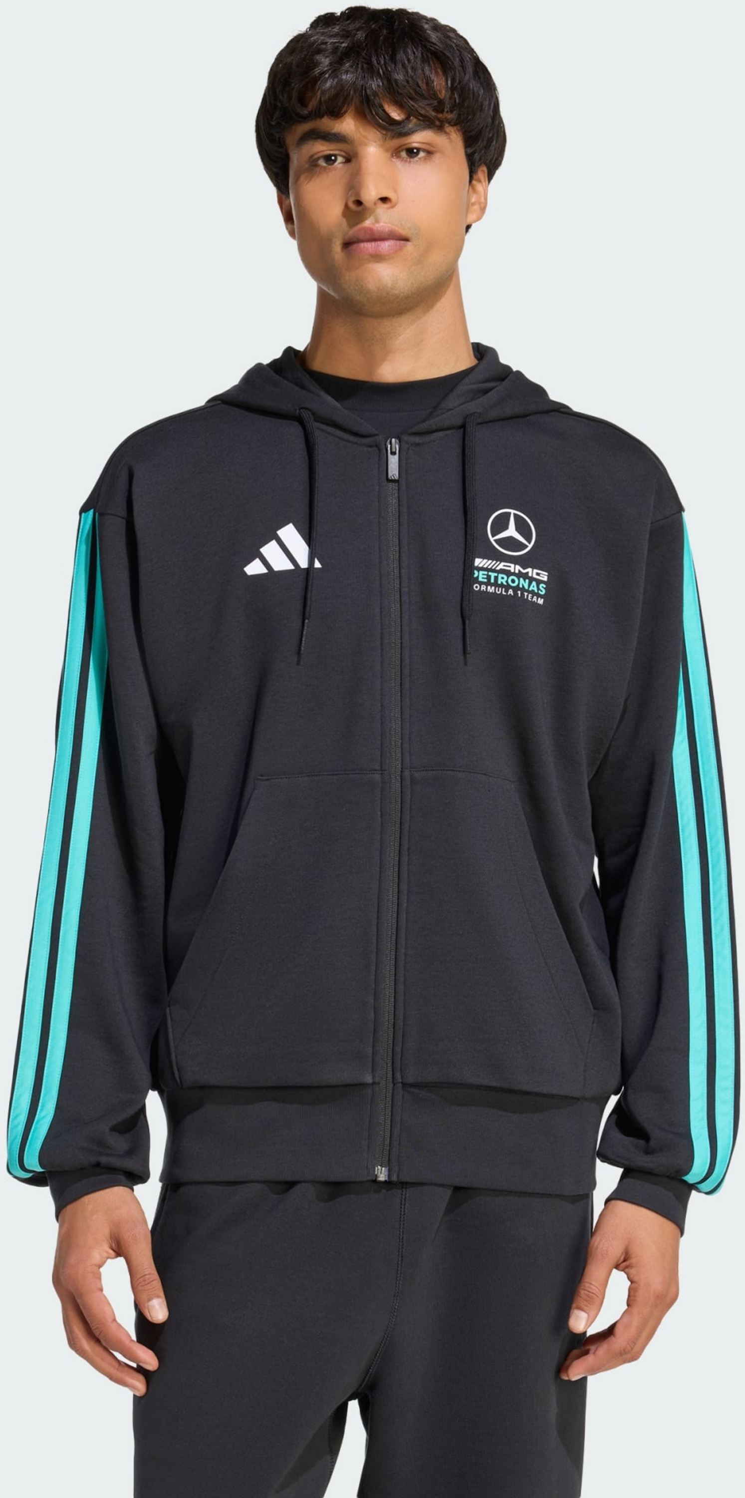 ADIDAS, Adidas Mercedes - Amg Petronas Formula 1 Team Dna Huvtr&ouml;ja Med Hel Dragkedja
