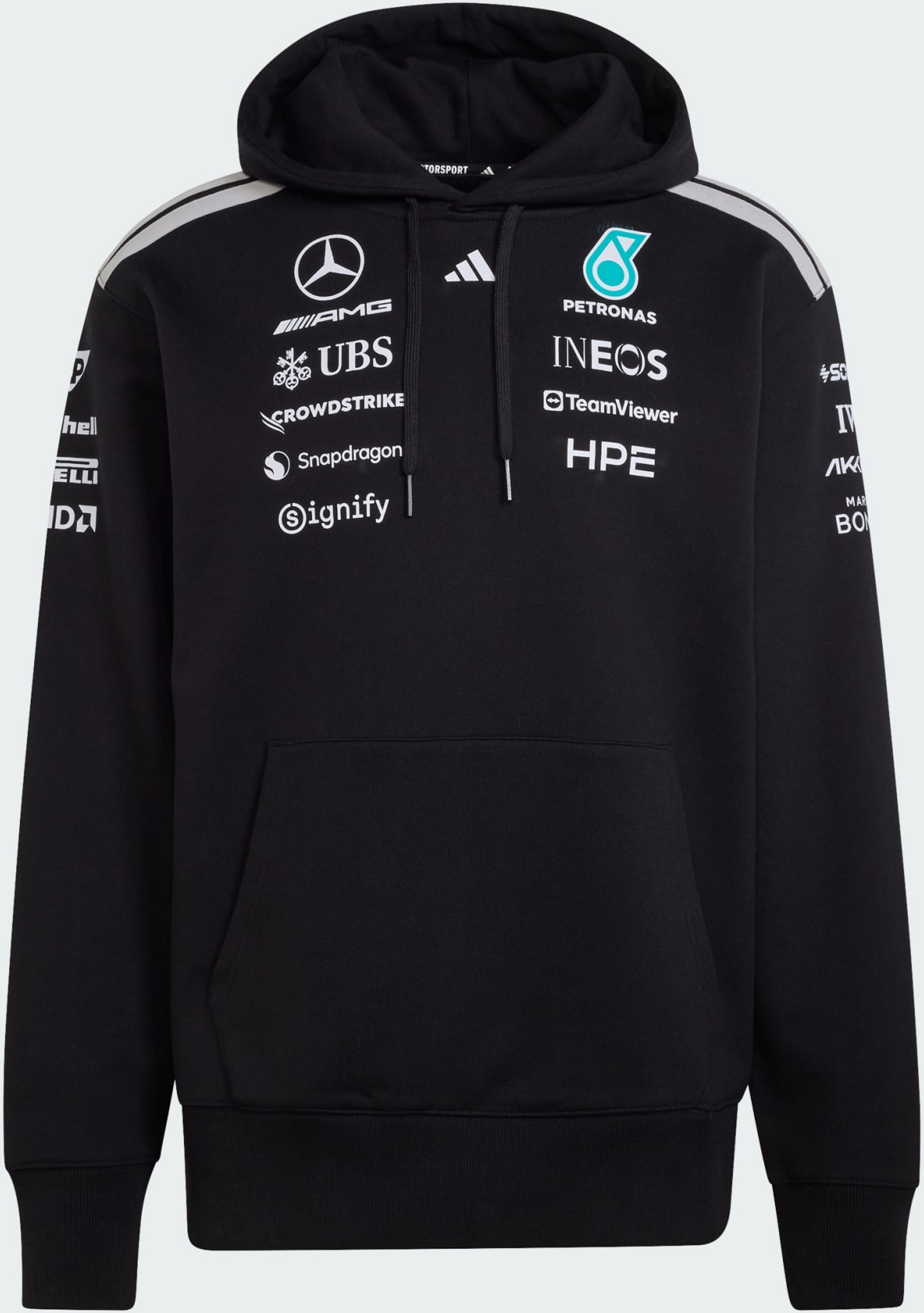 ADIDAS, Adidas Mercedes - Amg Petronas Formula 1 Team Driver Sweatshirt Med Huva