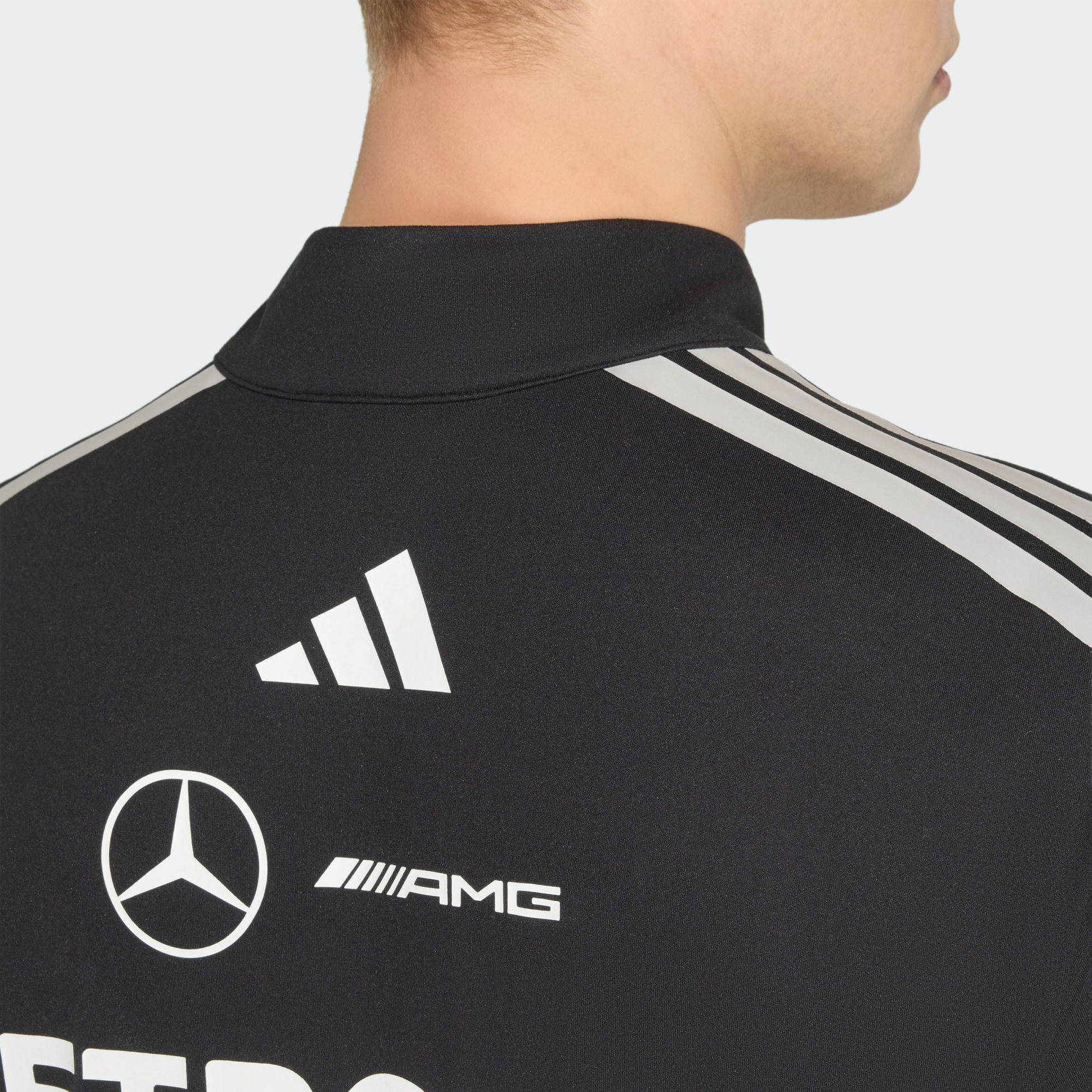 ADIDAS, Adidas Mercedes - Amg Petronas Formula 1 Team Engineers Sweatshirt Med Kvartsl&aring;ng Dragkedja