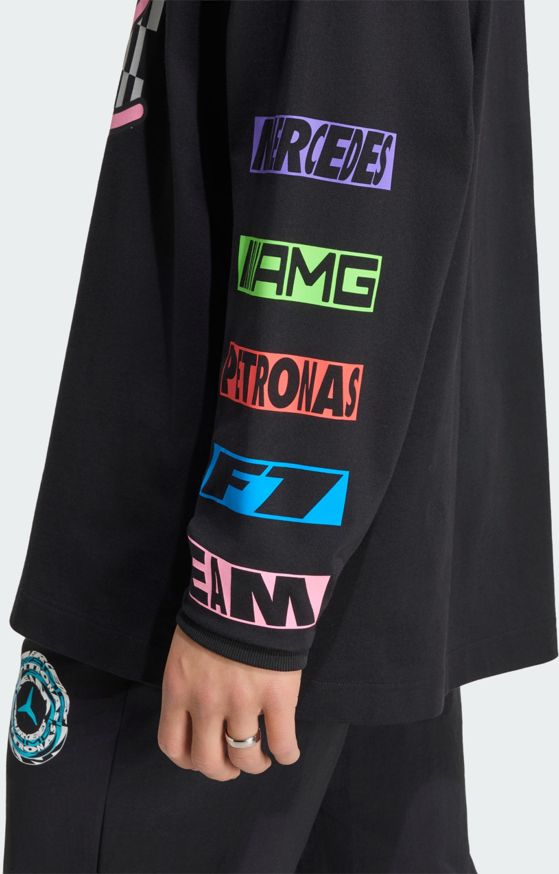 ADIDAS, Adidas Mercedes - Amg Petronas Formula 1 Team Lights On L&aring;ng&auml;rmad T-shirt