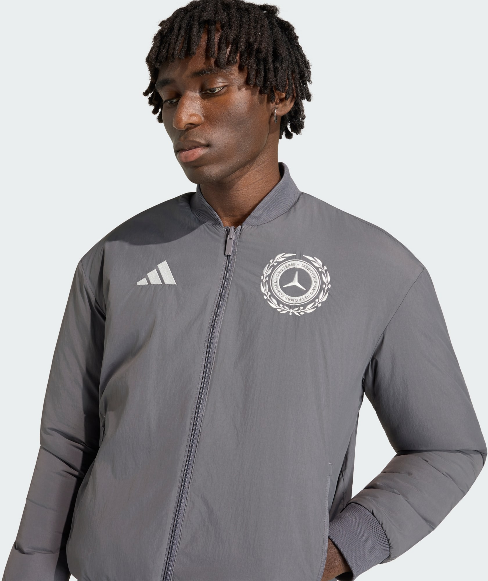 ADIDAS, Adidas Mercedes Amg Petronas Formula 1 Team Silver Arrows Icon Jacka F&ouml;r M&auml;n