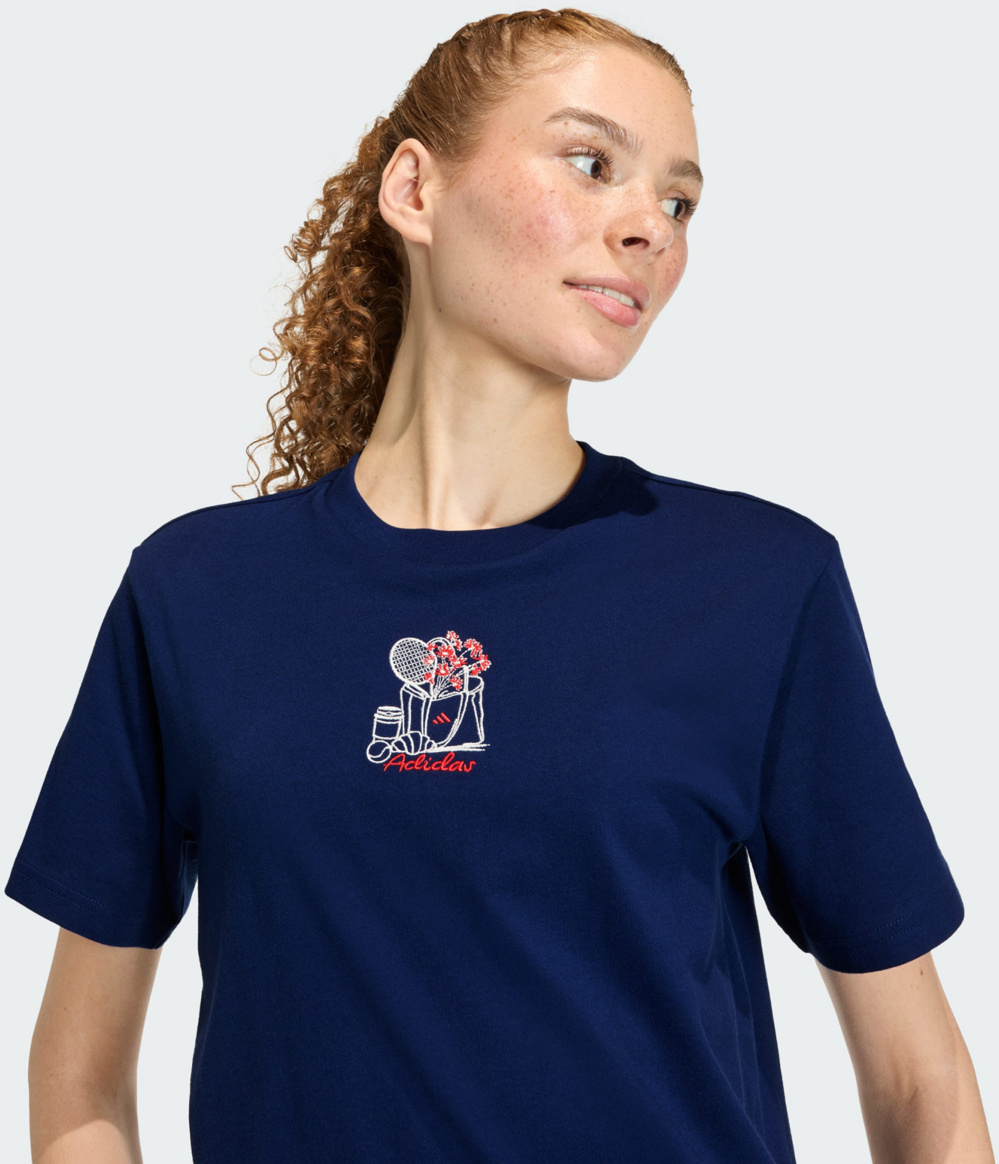 ADIDAS, Adidas Mini Embroidery Graphic T-shirt