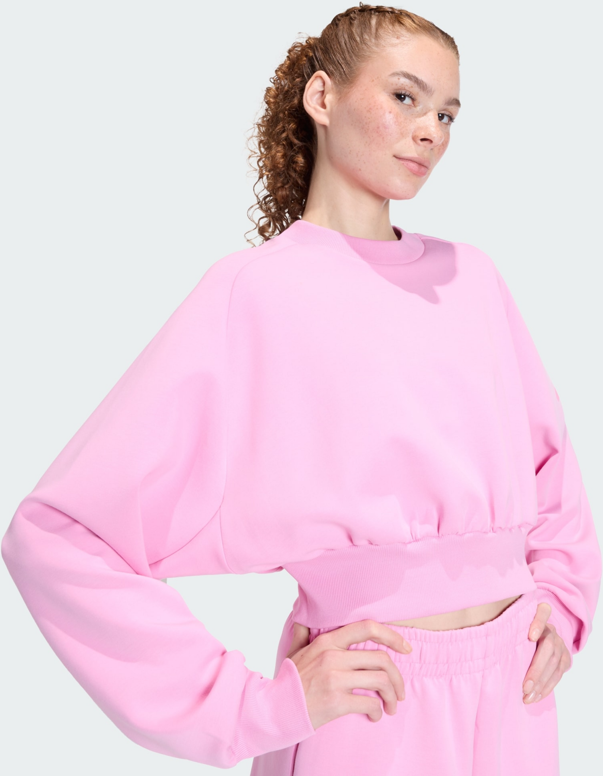 ADIDAS, Adidas Mjuk Lux-sweatshirt Med Lös Passform