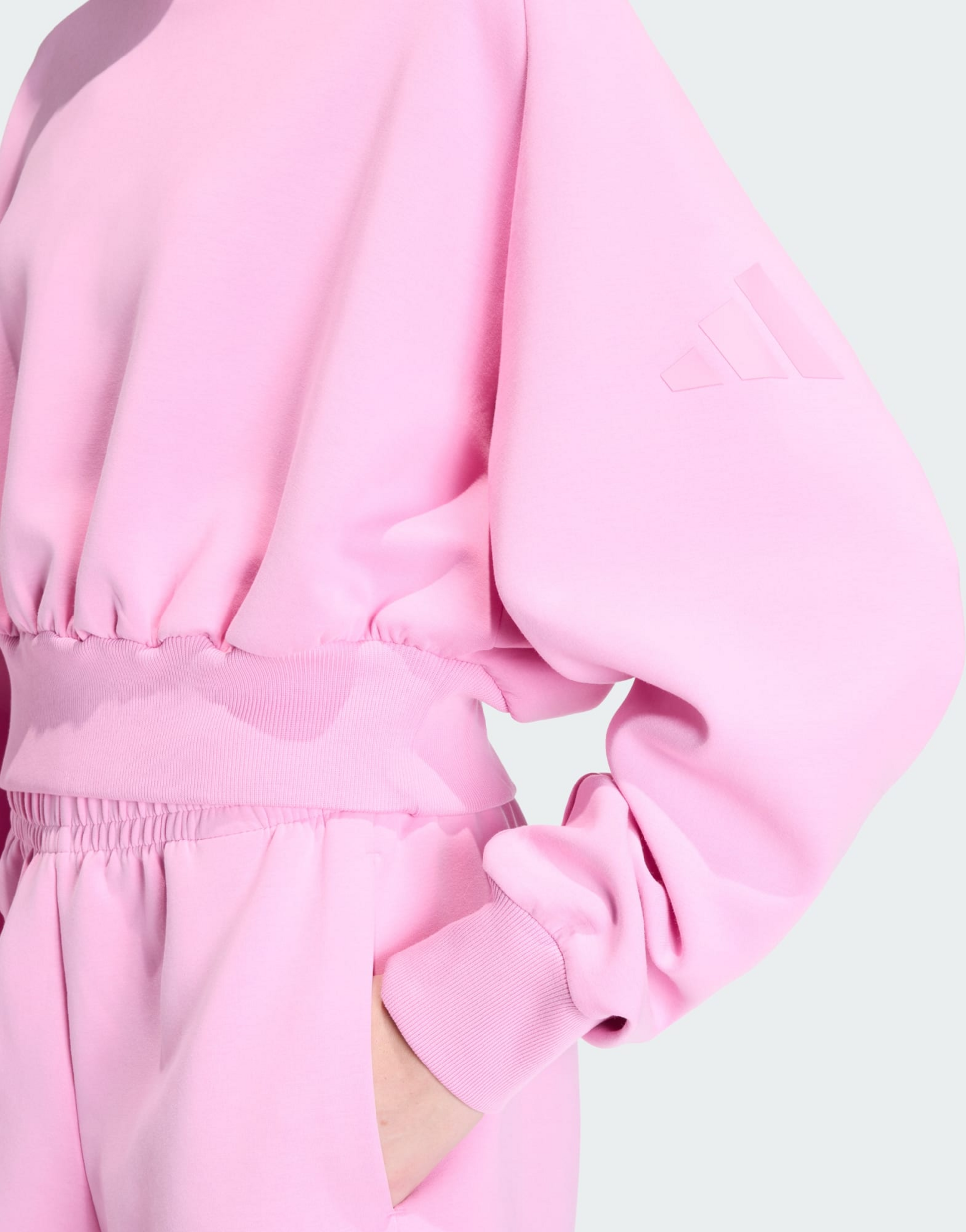 ADIDAS, Adidas Mjuk Lux-sweatshirt Med Lös Passform