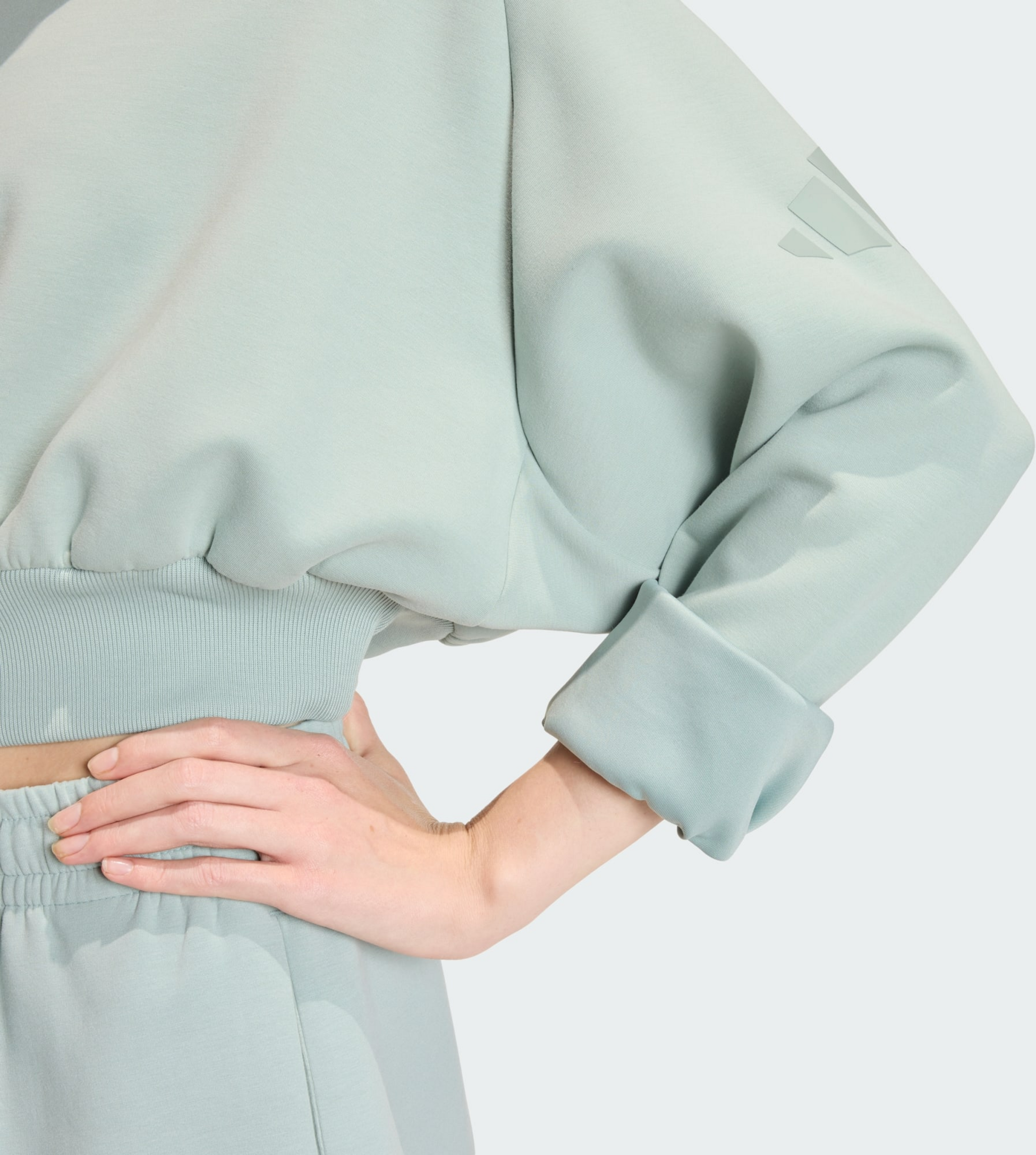 ADIDAS, Adidas Mjuk Lux-sweatshirt Med Lös Passform