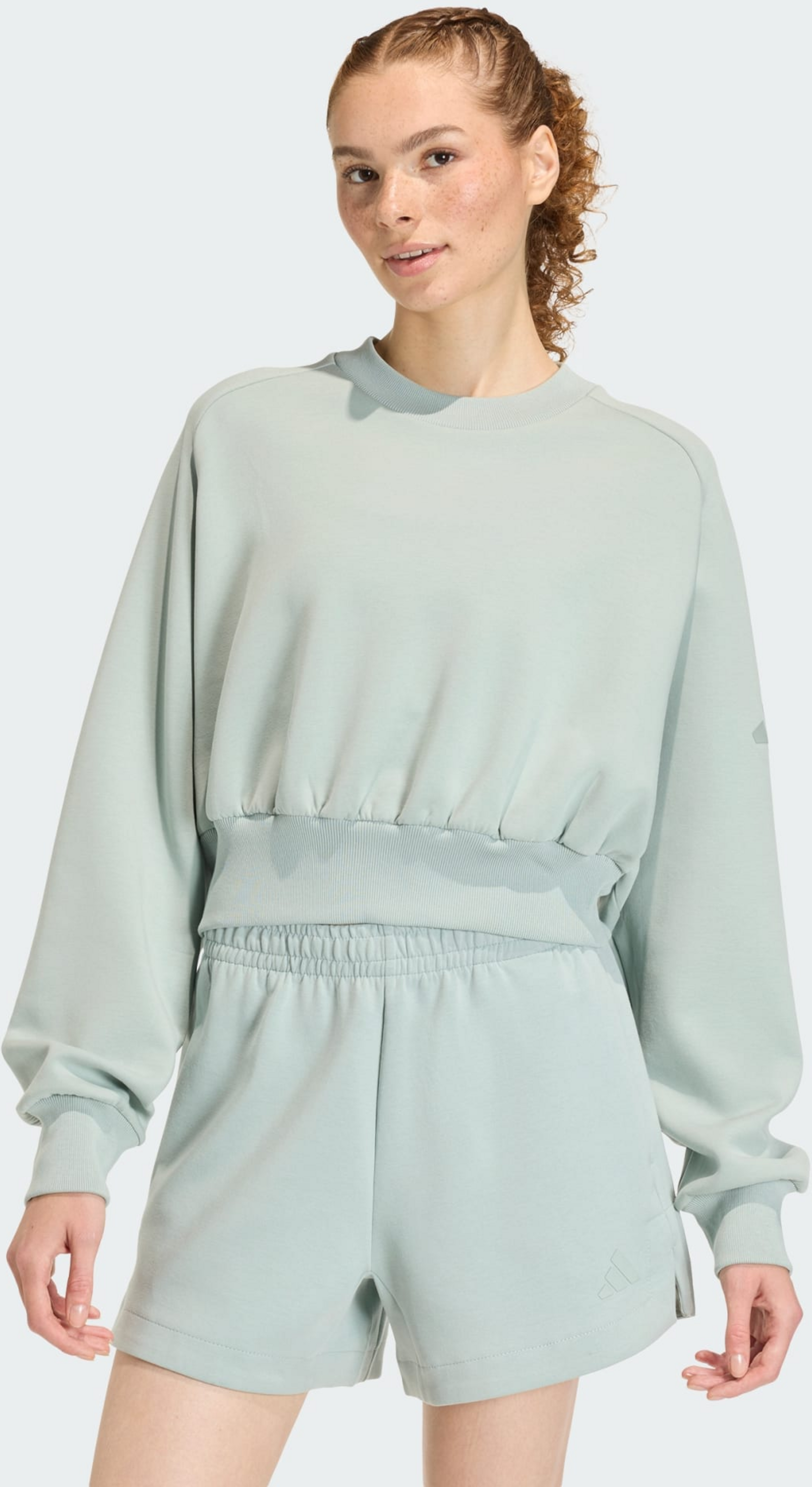 ADIDAS, Adidas Mjuk Lux-sweatshirt Med Lös Passform