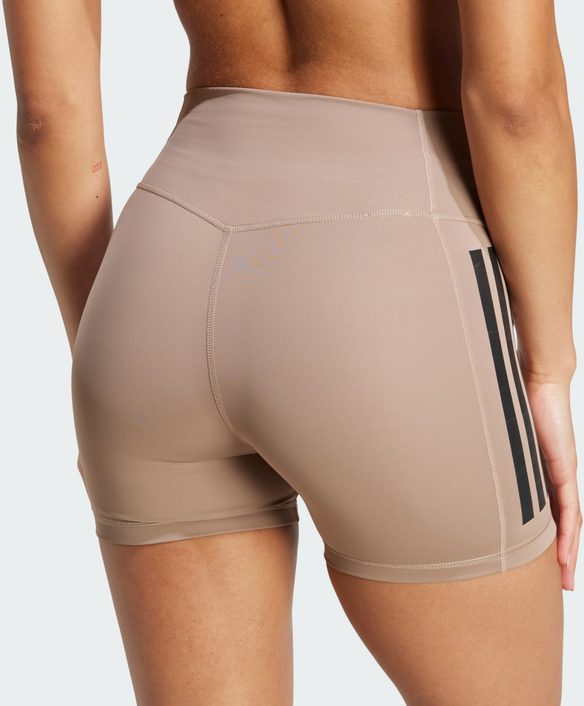 ADIDAS, Adidas Optim&eacute; 3-stripes 1/4 Korta Leggings