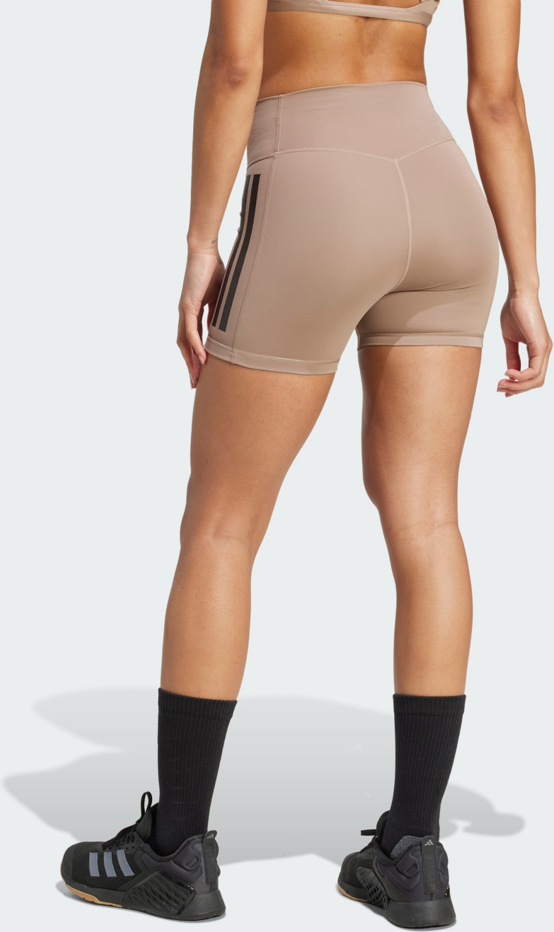 ADIDAS, Adidas Optim&eacute; 3-stripes 1/4 Korta Leggings