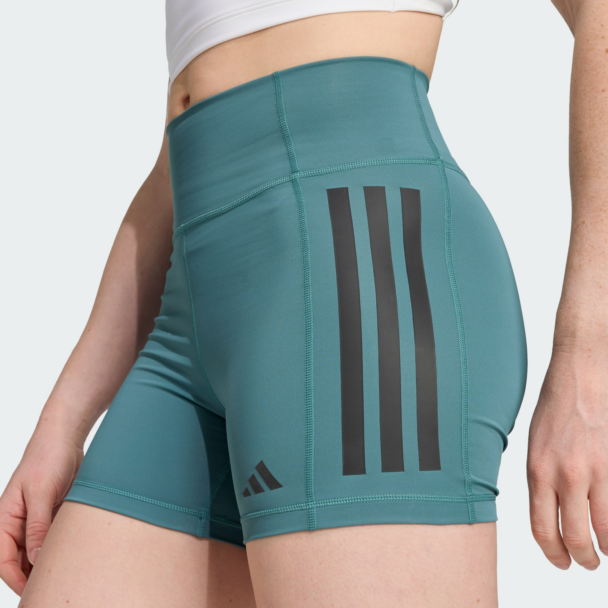 ADIDAS, Adidas Optimé 3-stripes 1/4 Korta Leggings