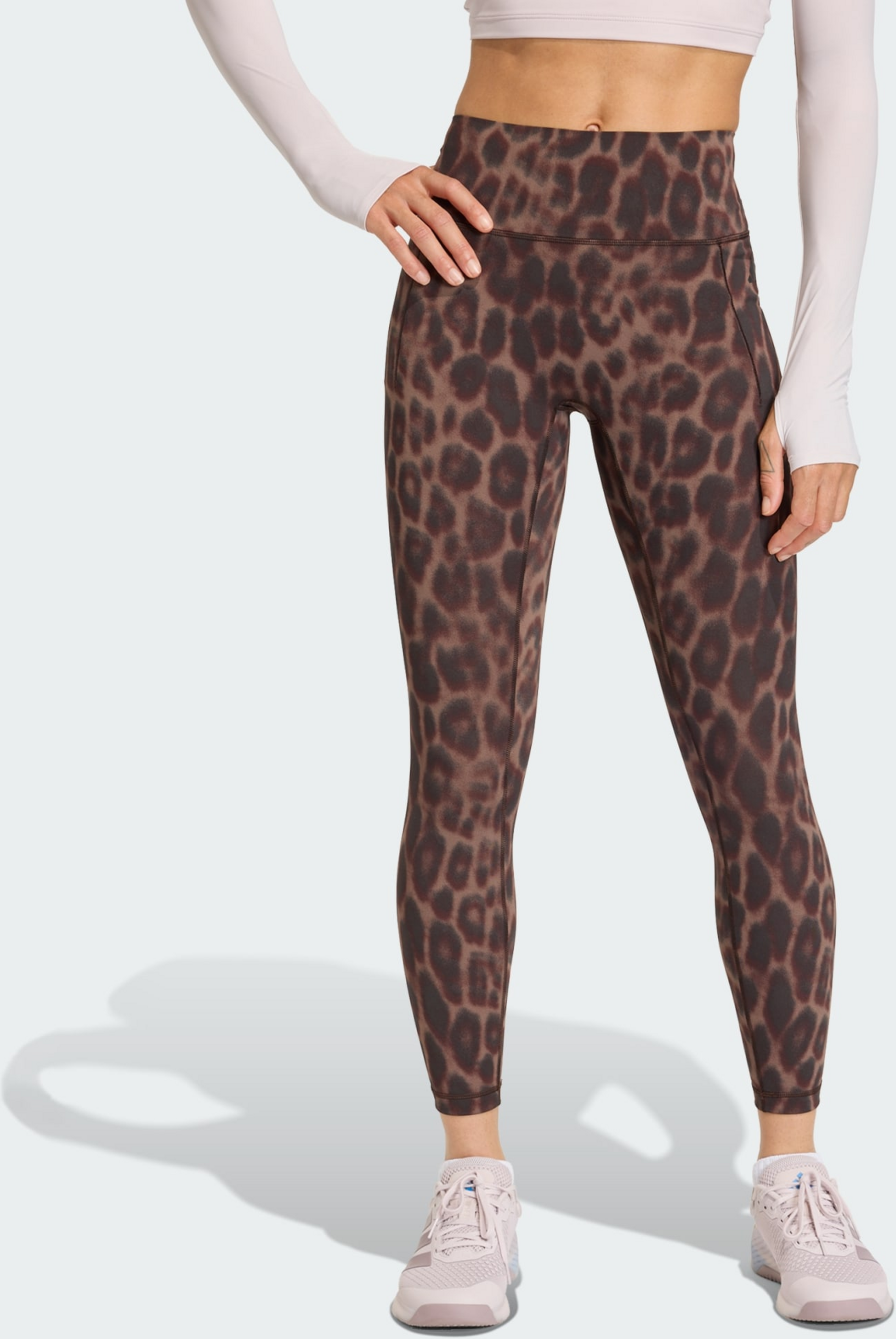ADIDAS, Adidas Optim&eacute; Leopard 7/8 Leggings