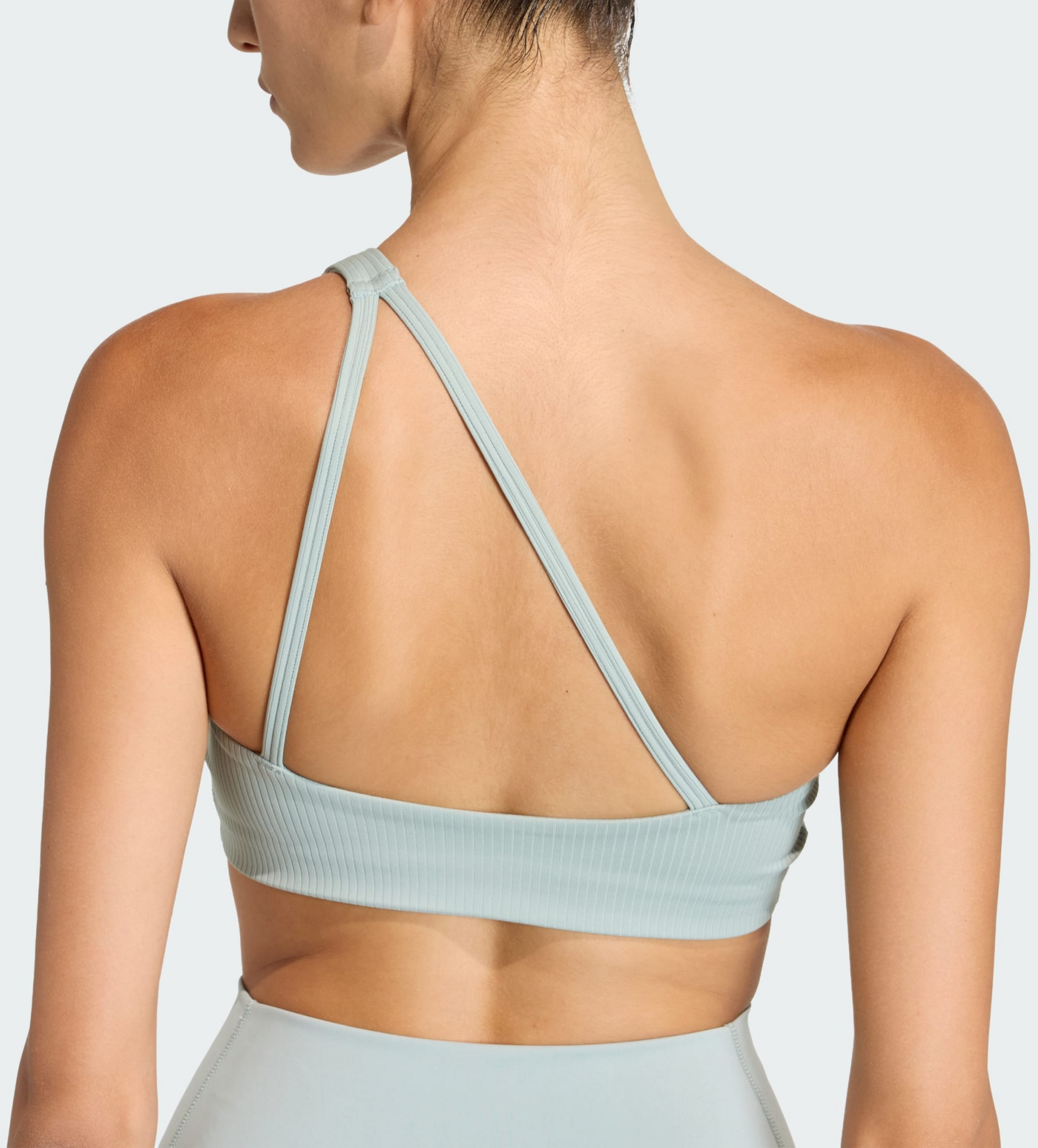 ADIDAS, Adidas Optime Asymmetrisk Tränings-bh Med Ribbning För Lätt Stöd