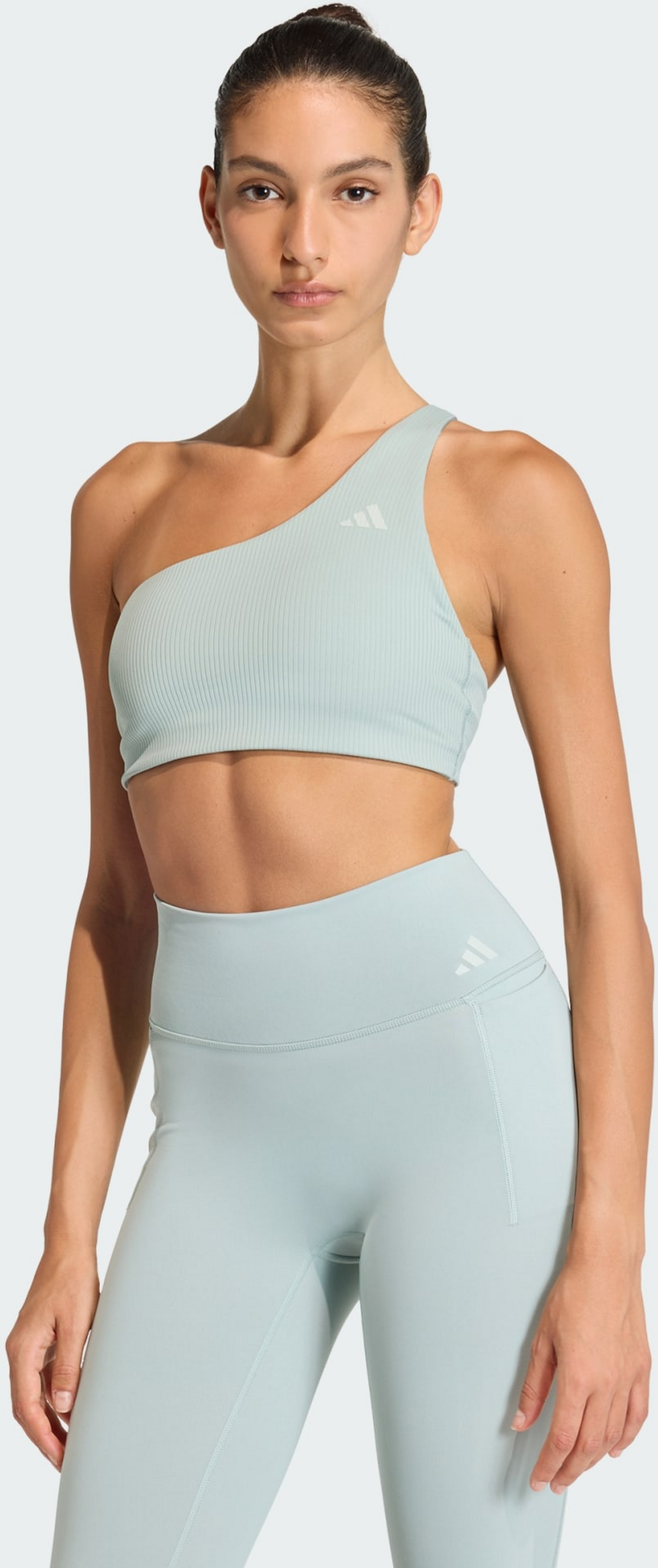 ADIDAS, Adidas Optime Asymmetrisk Tränings-bh Med Ribbning För Lätt Stöd