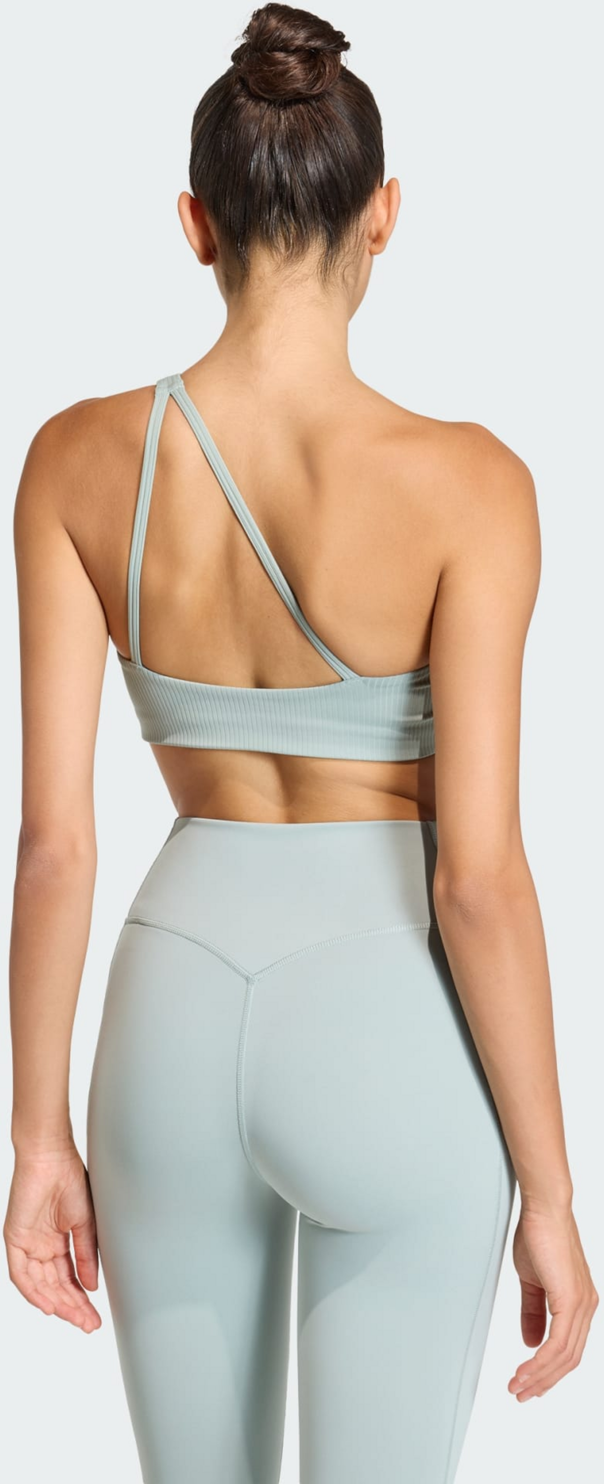 ADIDAS, Adidas Optime Asymmetrisk Tränings-bh Med Ribbning För Lätt Stöd