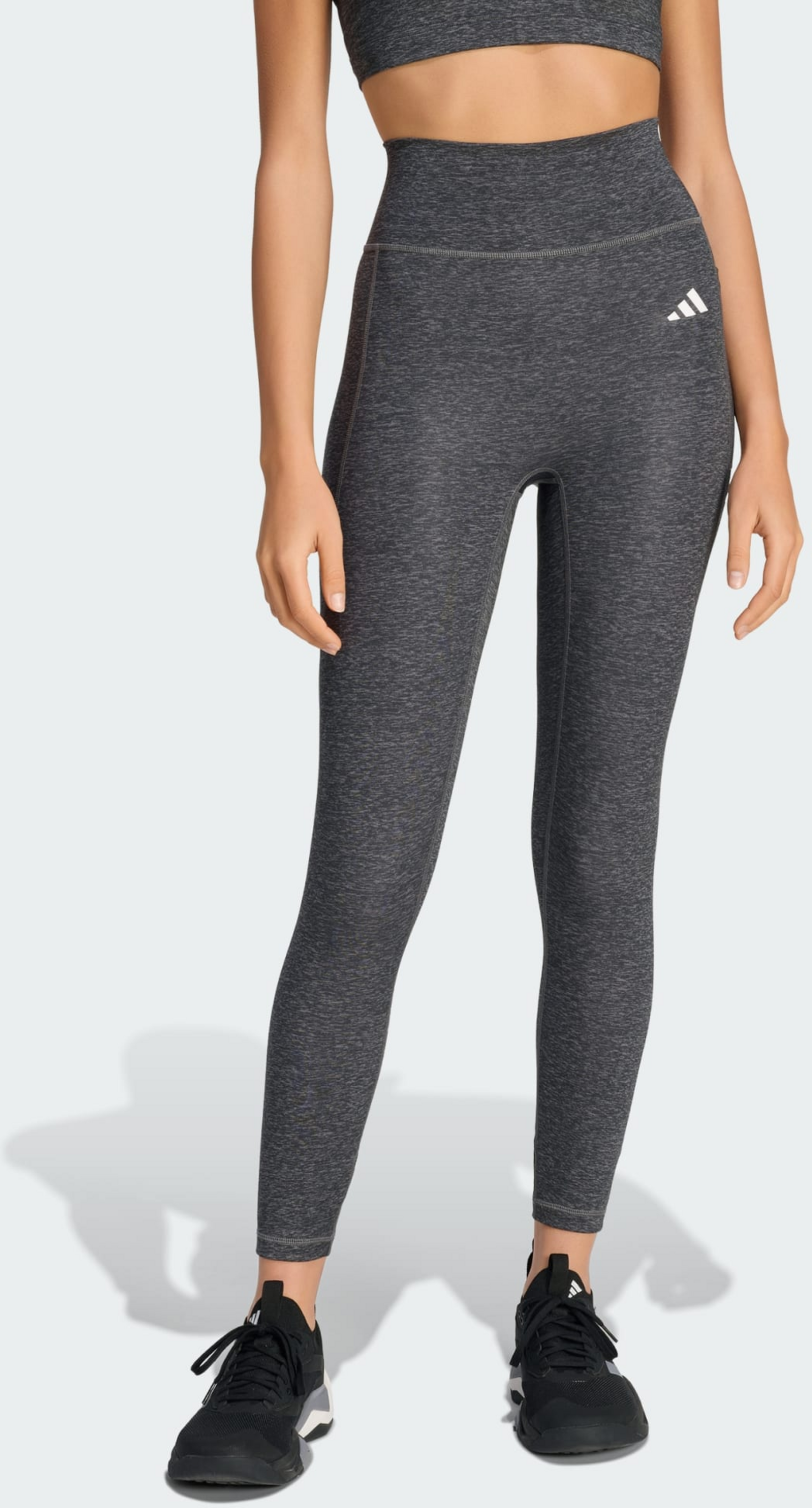 ADIDAS, Adidas Optime Essentials Workout Heather 7/8 Leggings