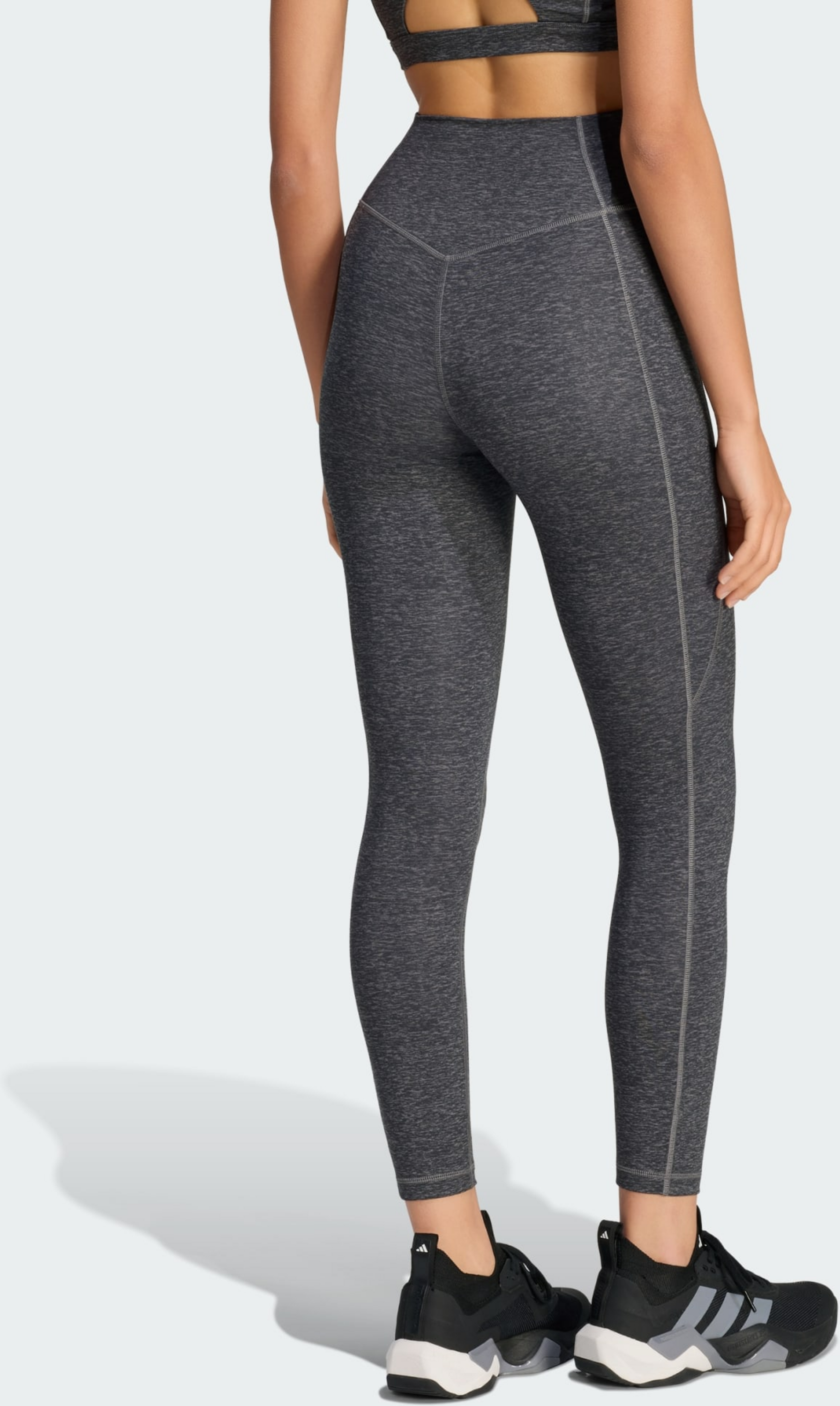 ADIDAS, Adidas Optime Essentials Workout Heather 7/8 Leggings