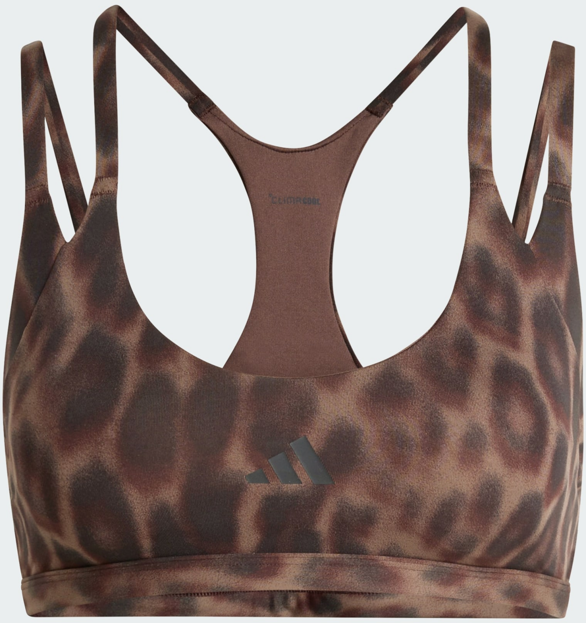 ADIDAS, Adidas Optime Leopard Strappy Bh-topp Med L&auml;tt St&ouml;d