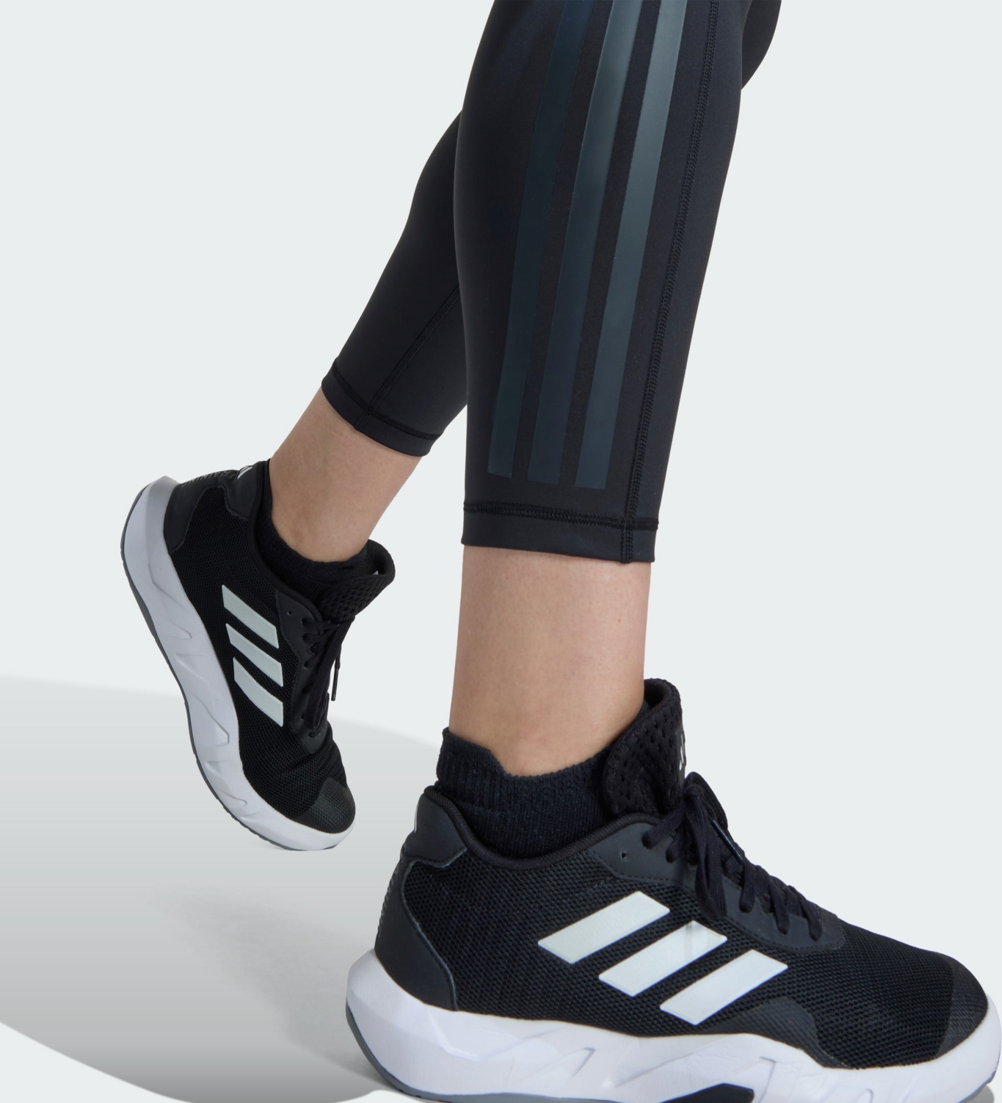 ADIDAS, Adidas Optime Workout 3-stripes 7/8 Leggings (plus Size)