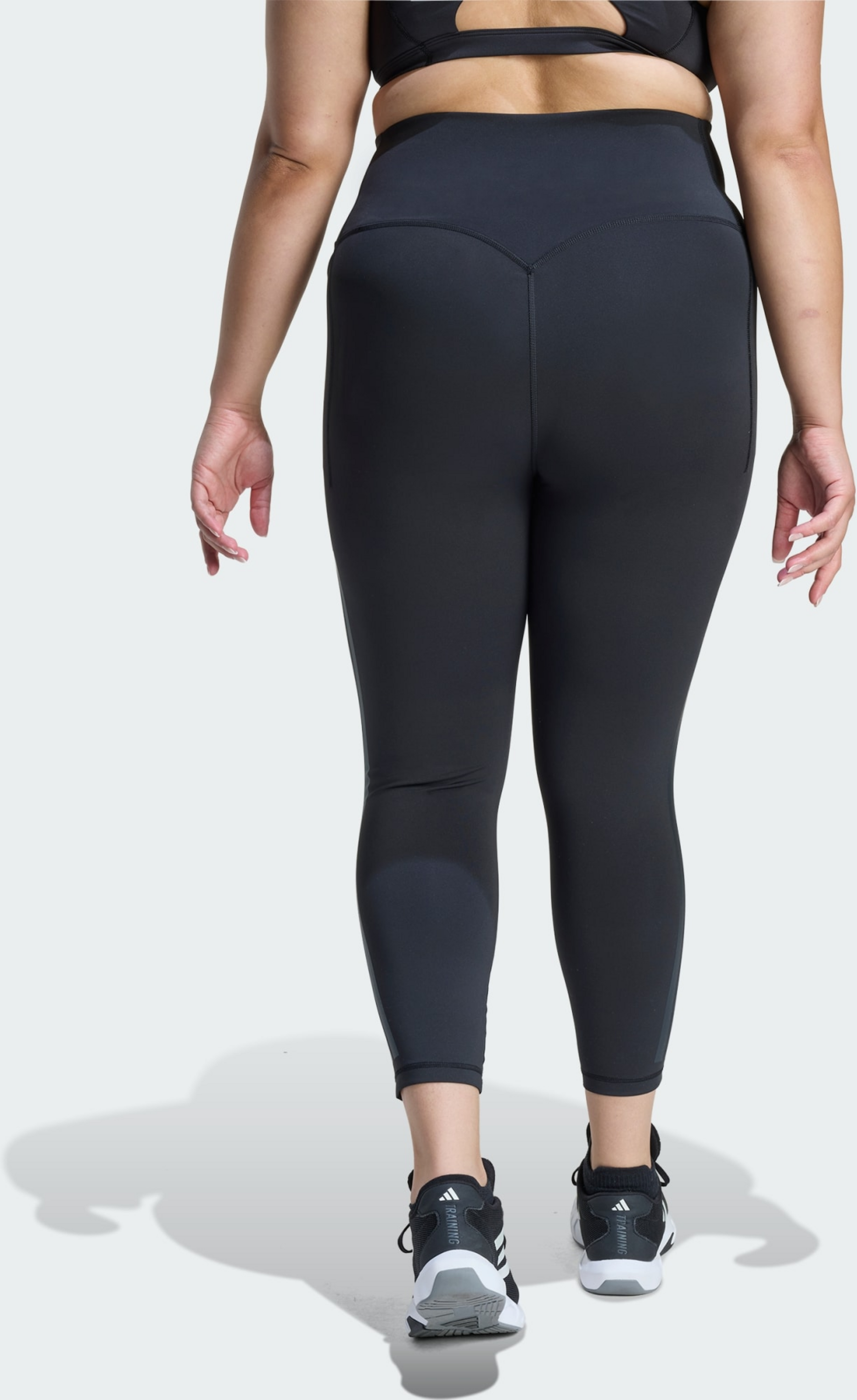 ADIDAS, Adidas Optime Workout 3-stripes 7/8 Leggings (plus Size)