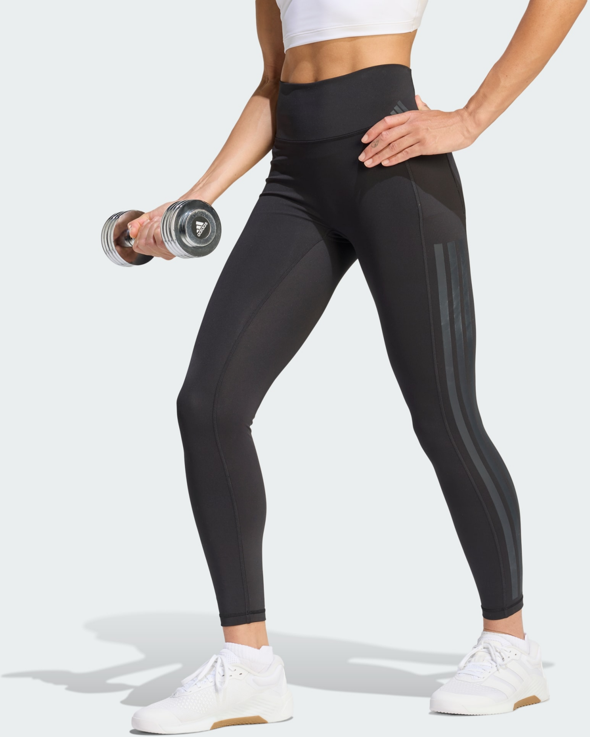 ADIDAS, Adidas Optime Workout 3-stripes 7/8 Leggings