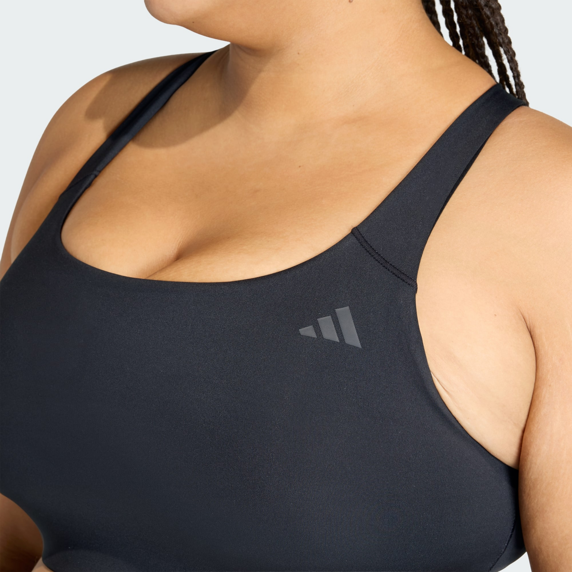 ADIDAS, Adidas Optime Workout 3-stripes Medium Support Bh (plus Size)