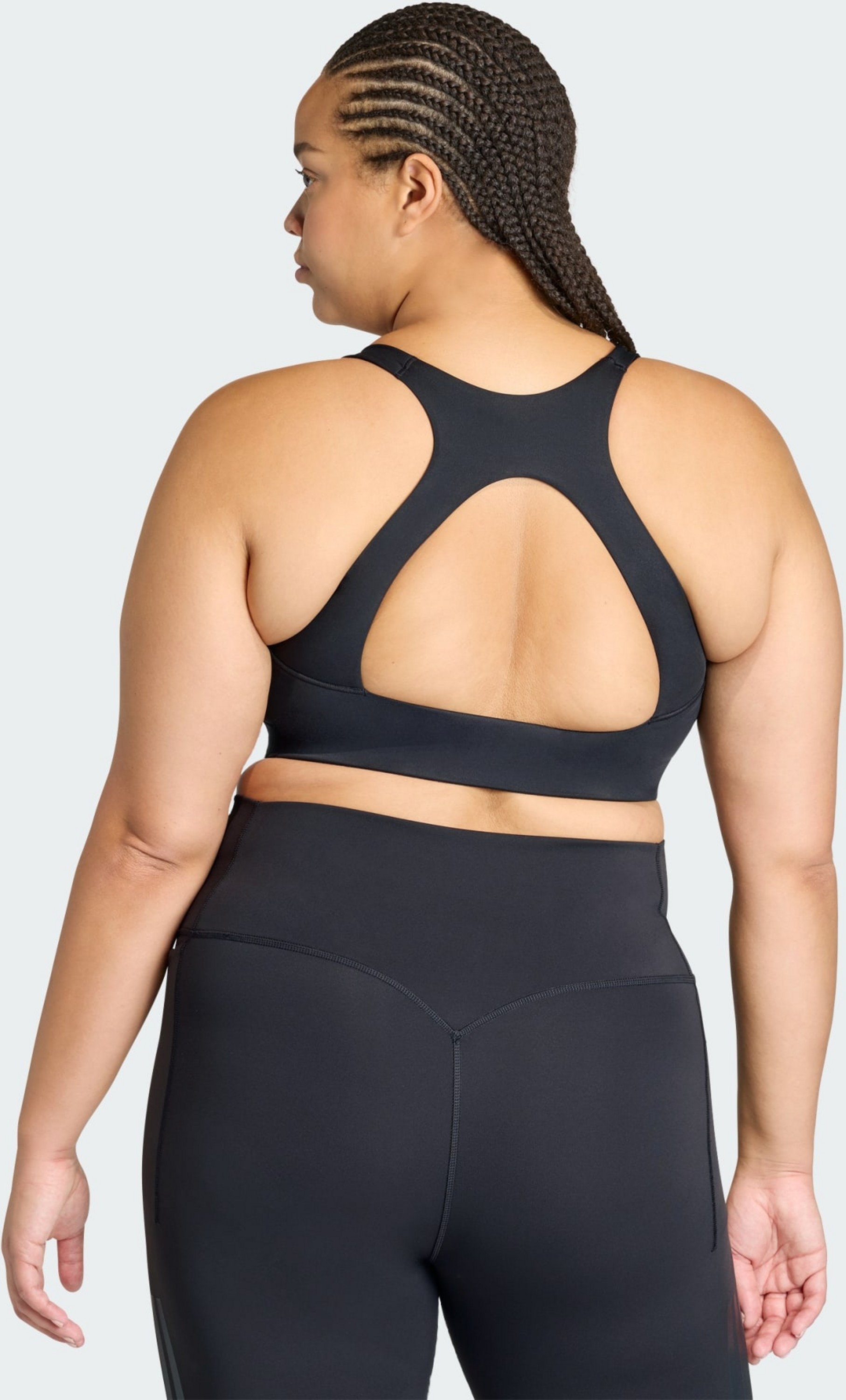 ADIDAS, Adidas Optime Workout 3-stripes Medium Support Bh (plus Size)