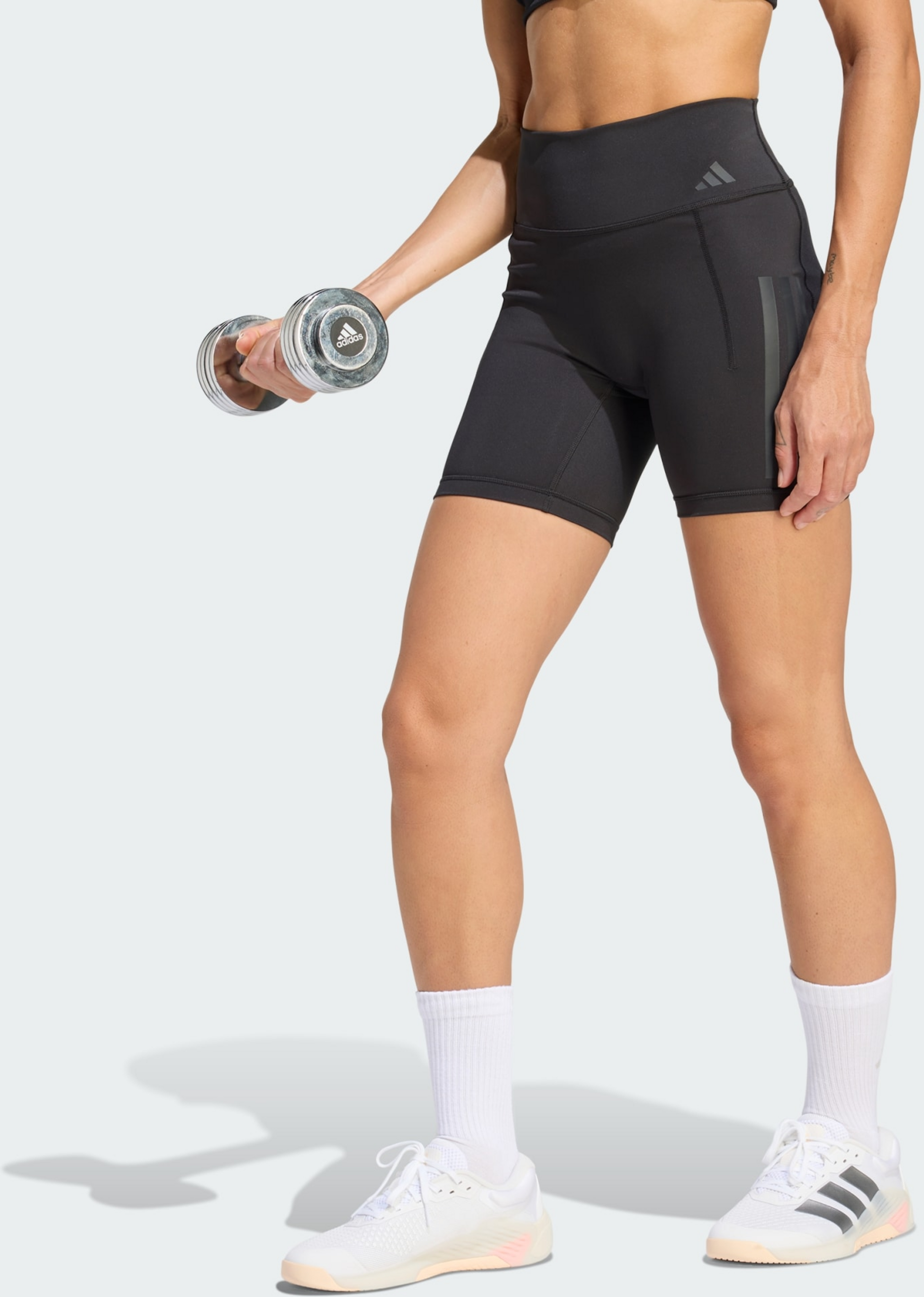 ADIDAS, Adidas Optime Workout 3-stripes Short Leggings