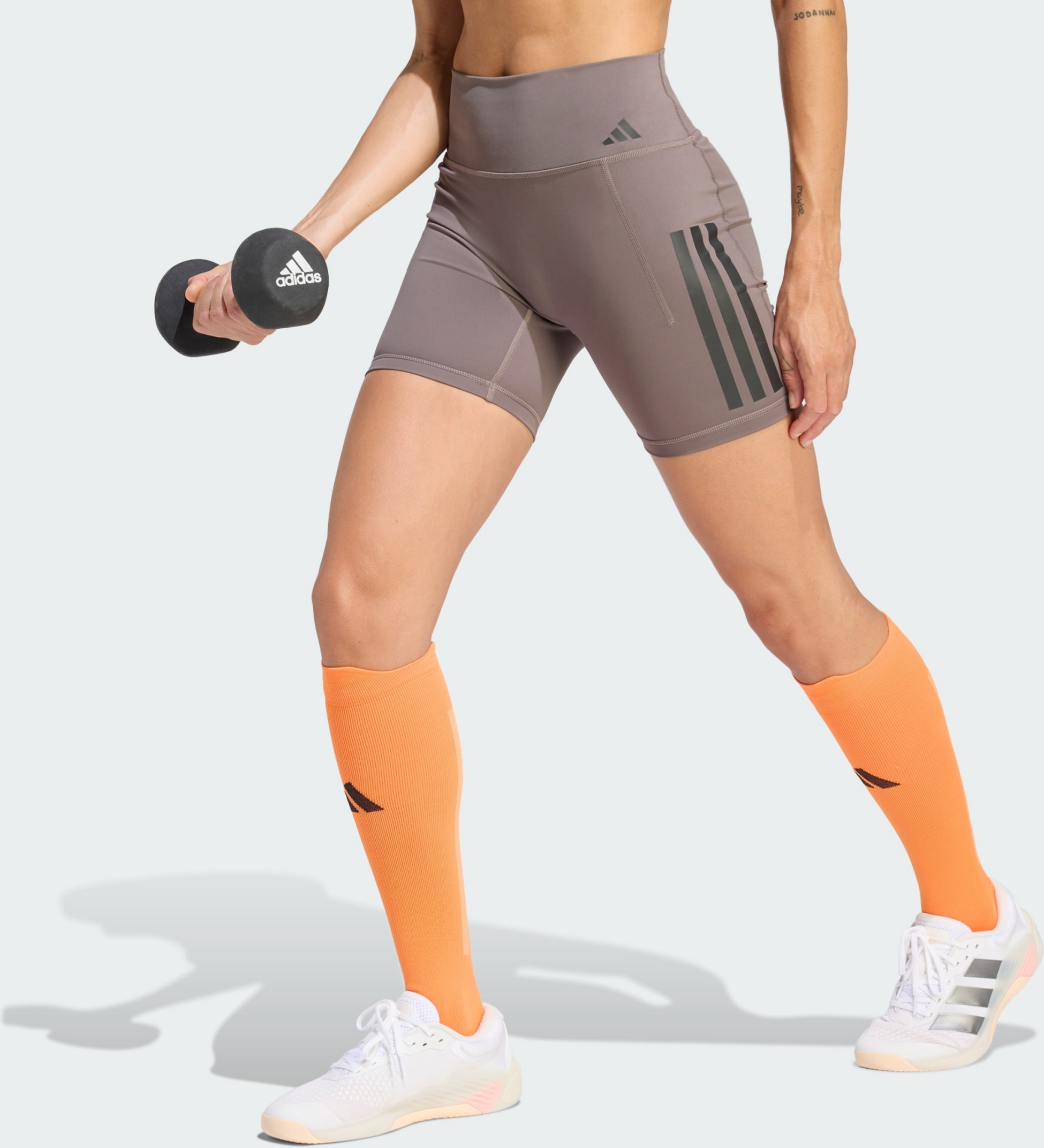 ADIDAS, Adidas Optime Workout 3-stripes Short Leggings