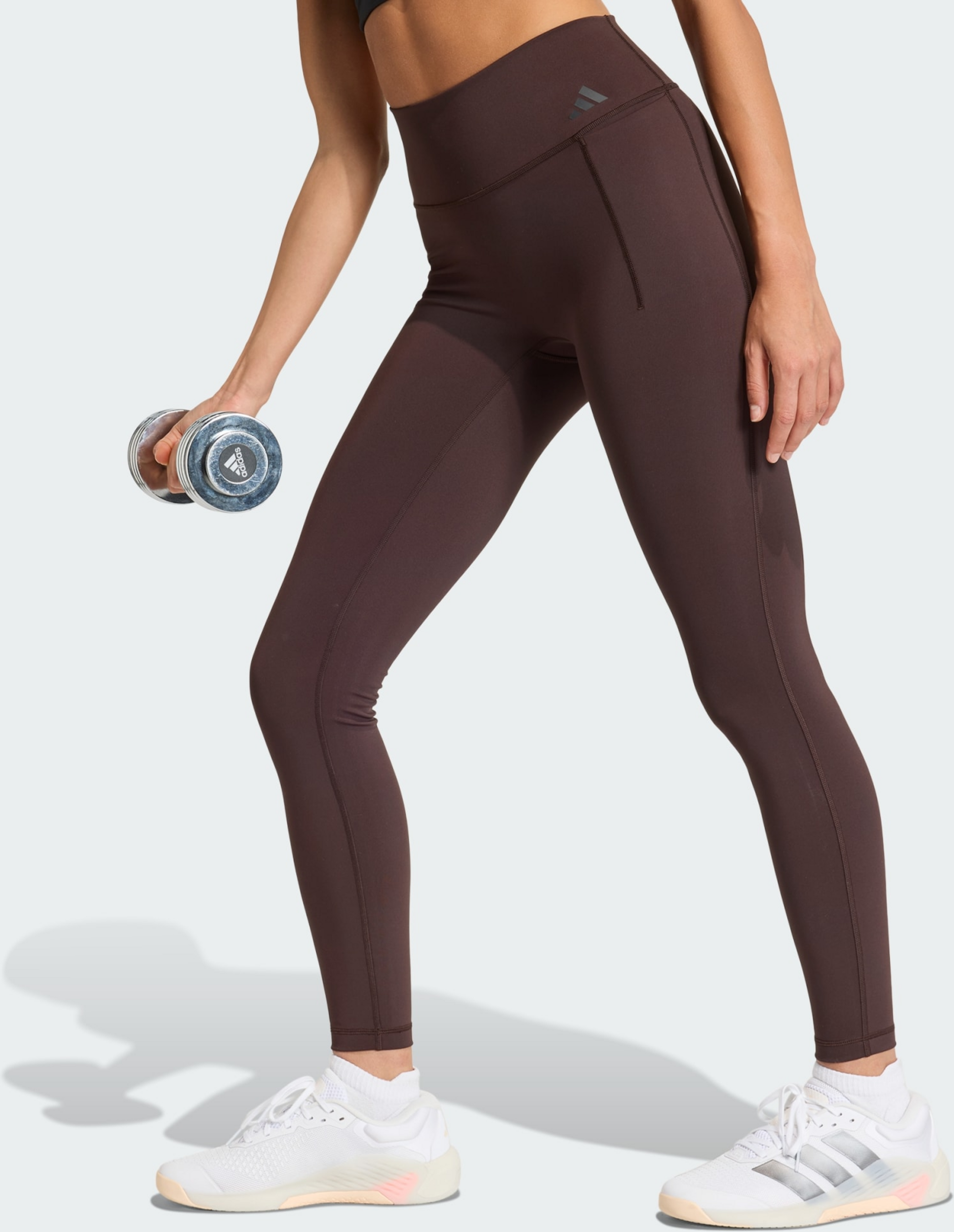 ADIDAS, Adidas Optime-träningsleggings I Hellång Modell