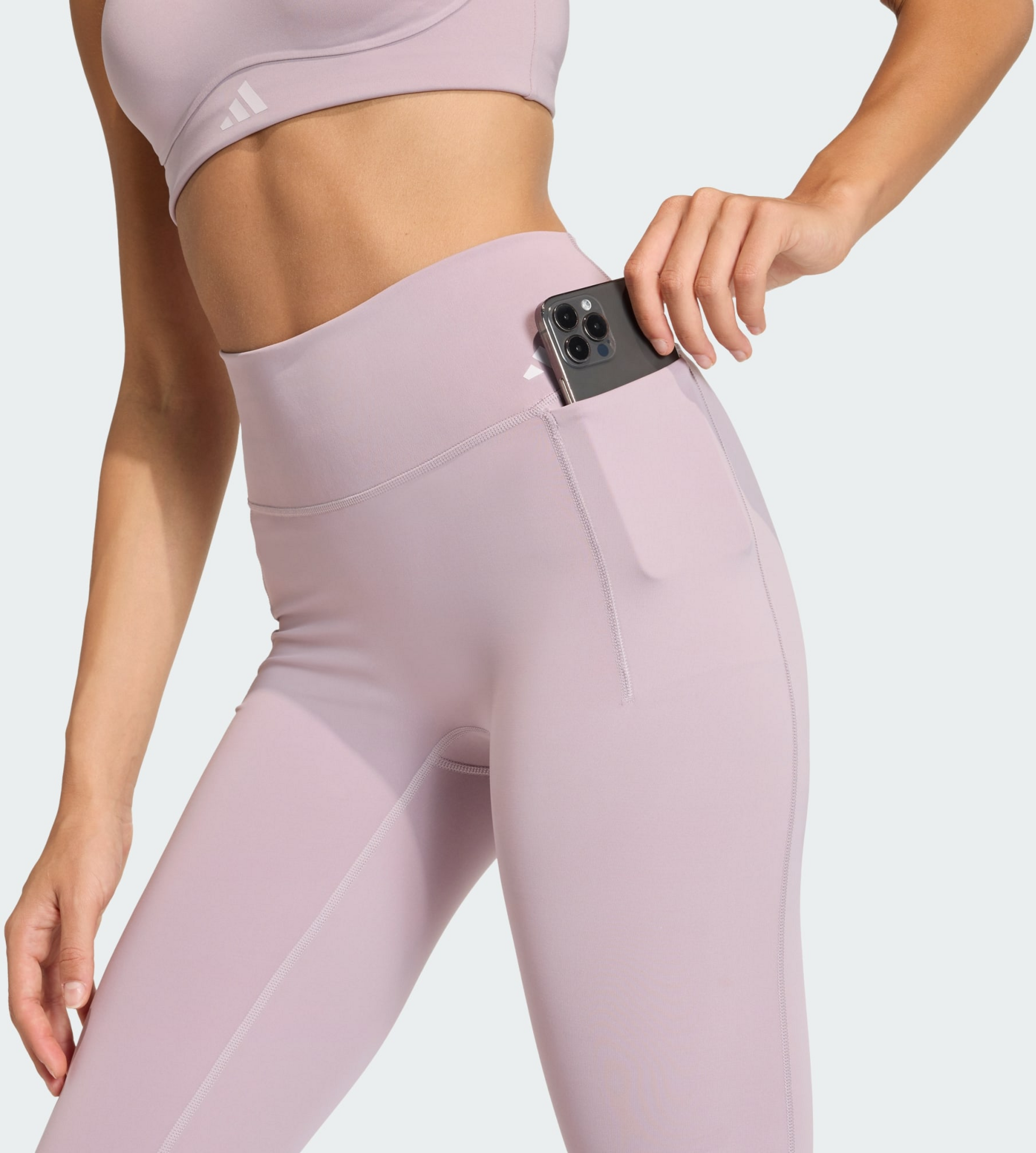 ADIDAS, Adidas Optime-tr&auml;ningsleggings I Hell&aring;ng Modell
