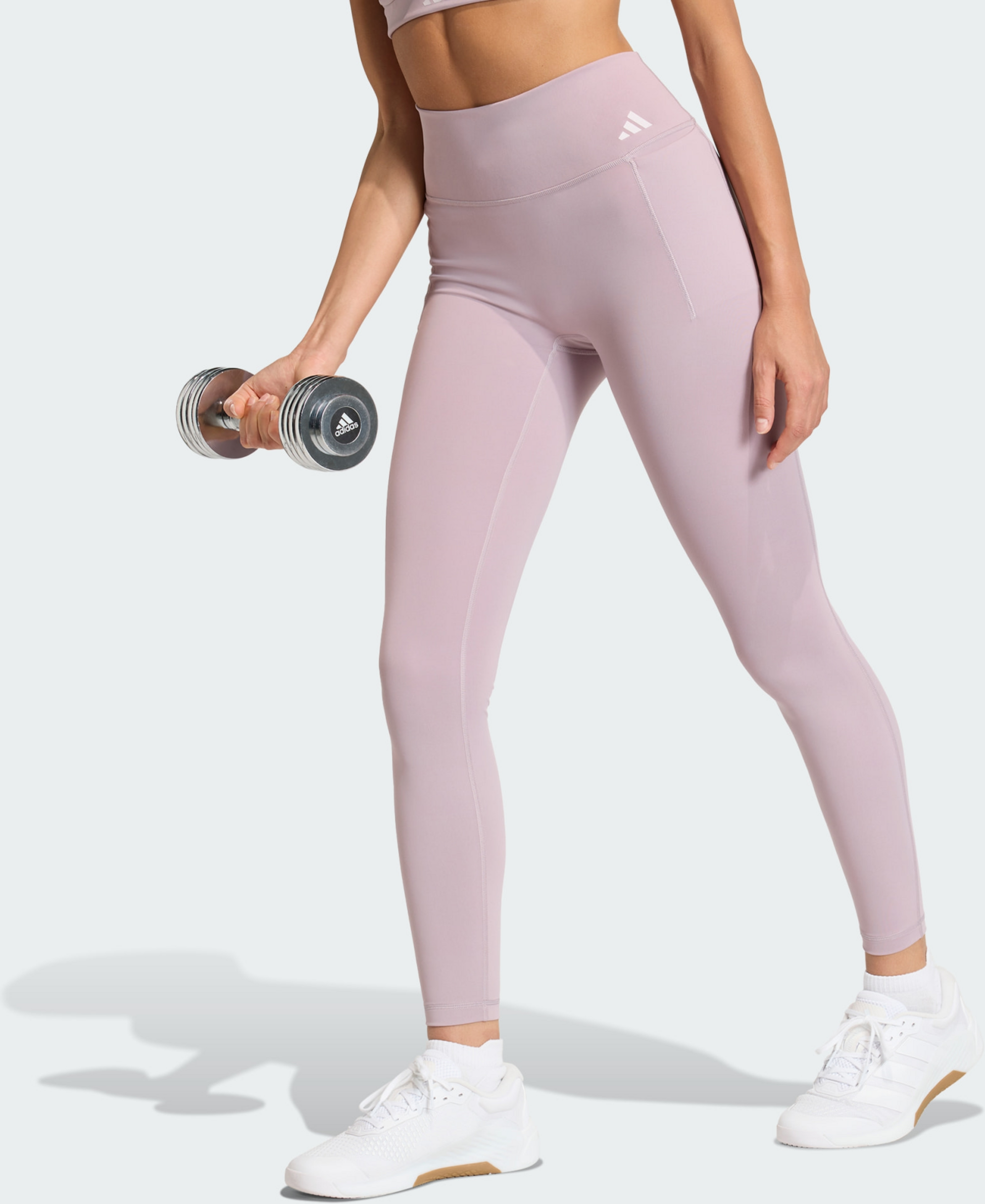 ADIDAS, Adidas Optime-tr&auml;ningsleggings I Hell&aring;ng Modell