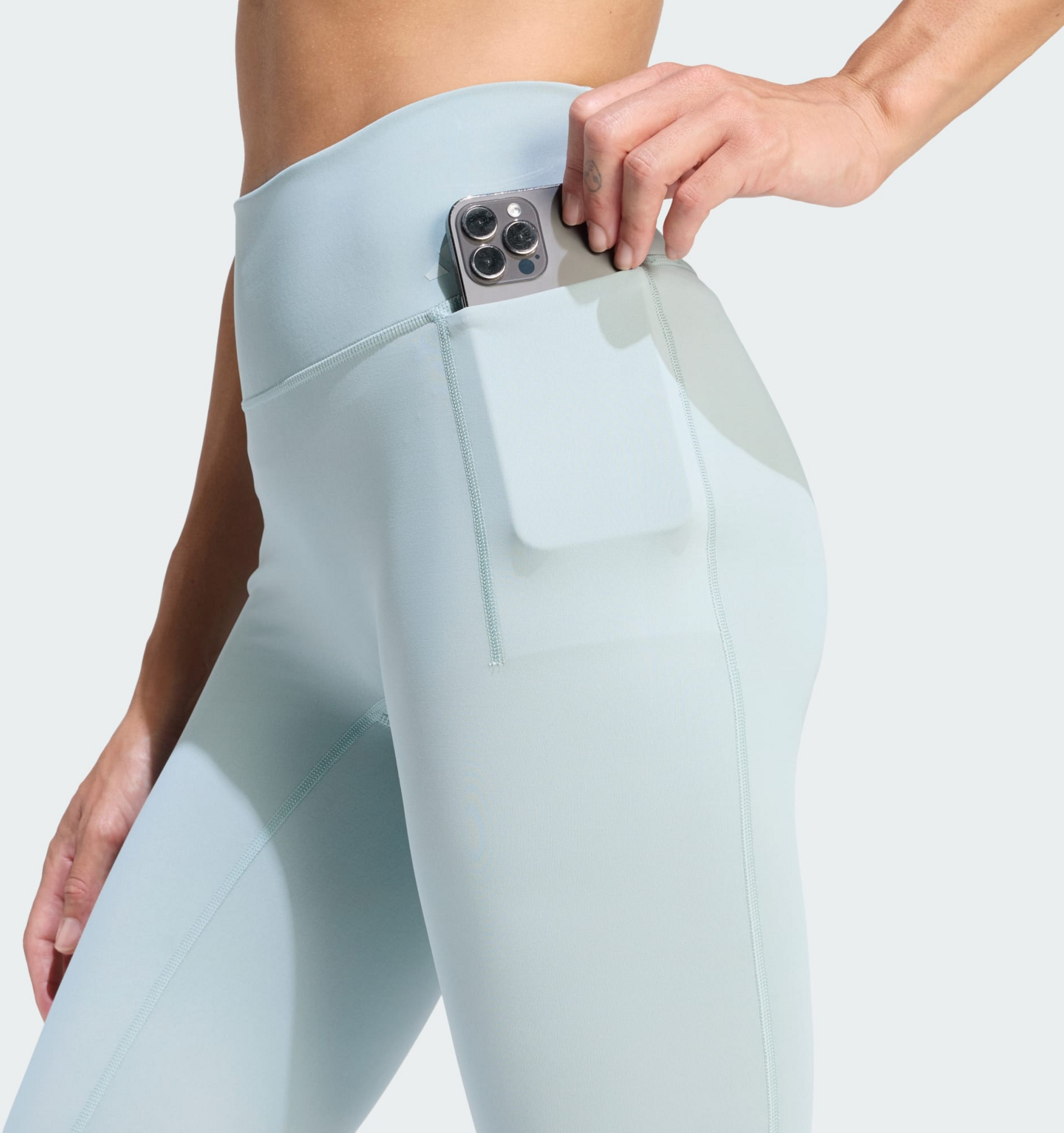 ADIDAS, Adidas Optime-träningsleggings I Hellång Modell