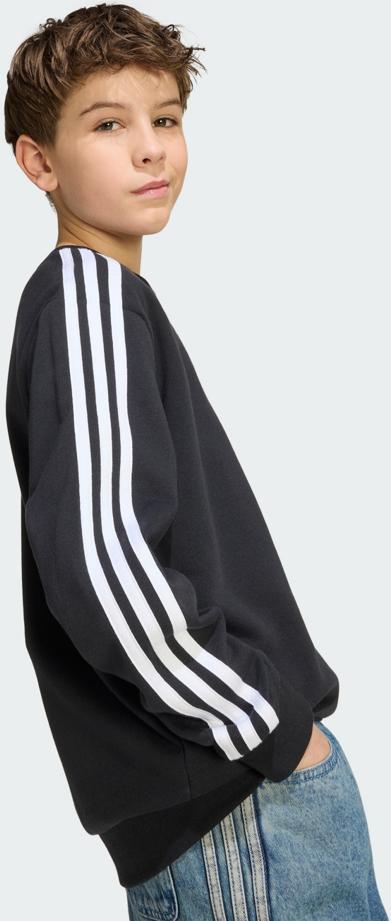 ADIDAS ORIGINALS, Adidas Originals 3-stripes Loose Crew Tr&ouml;ja