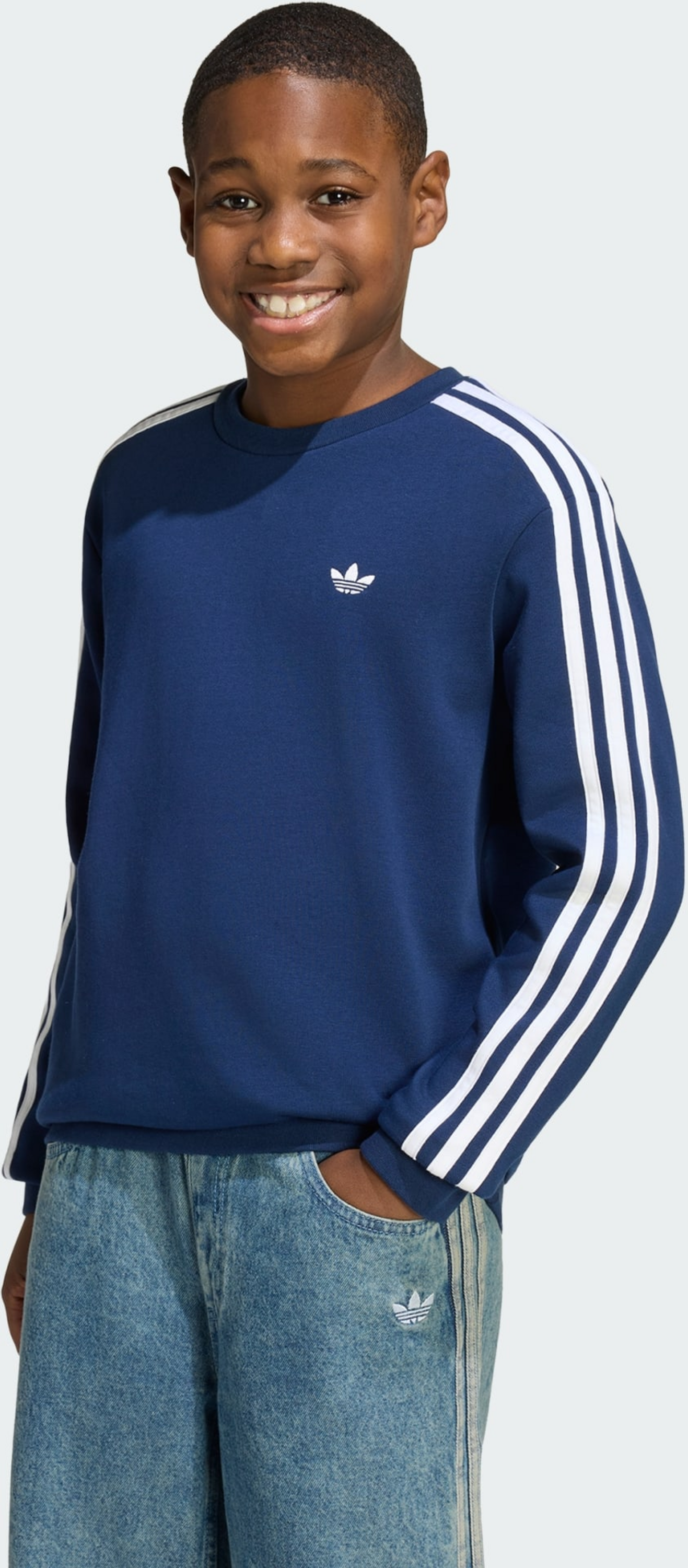 ADIDAS ORIGINALS, Adidas Originals 3-stripes Loose Crew Tr&ouml;ja