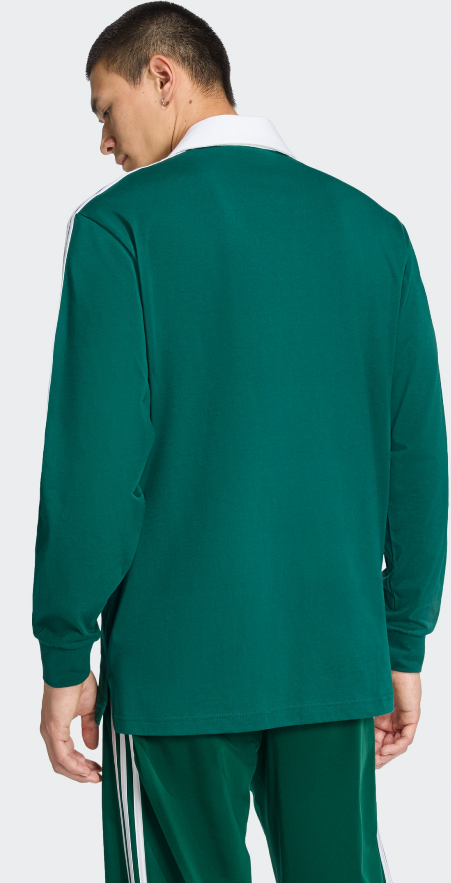 ADIDAS ORIGINALS, Adidas Originals 3-stripes Rugbypik&eacute;tr&ouml;ja Med L&aring;nga &Auml;rmar