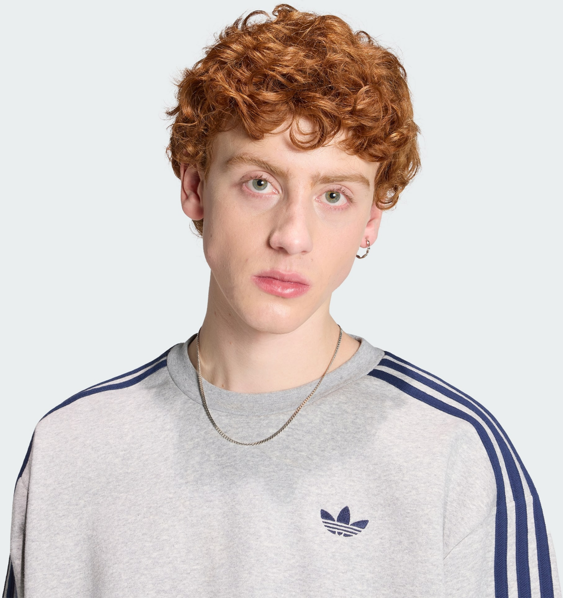 ADIDAS ORIGINALS, Adidas Originals Adicolor 3-stripes &Ouml;verdimensionerad Tr&ouml;ja Med Rund Hals