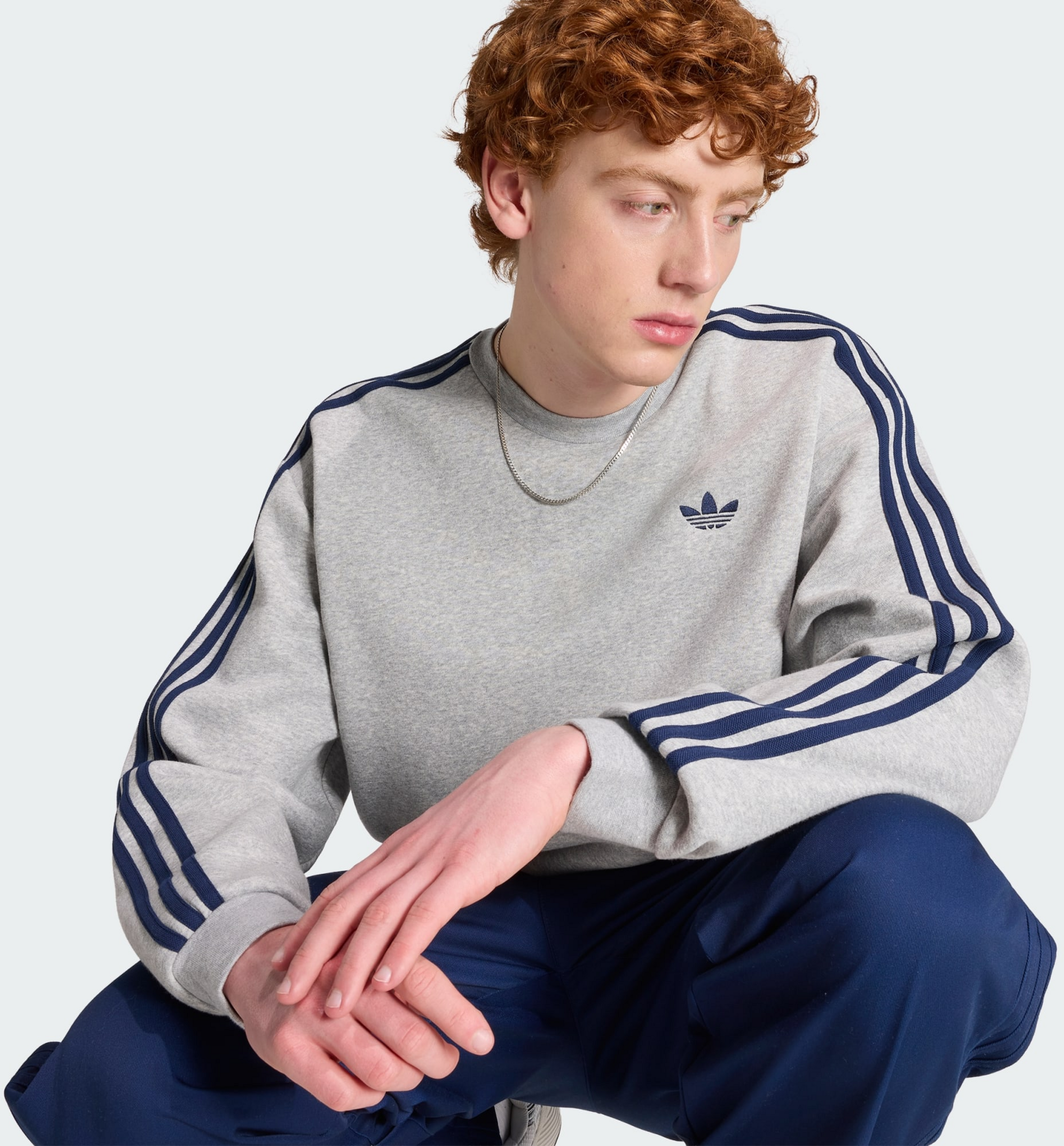 ADIDAS ORIGINALS, Adidas Originals Adicolor 3-stripes &Ouml;verdimensionerad Tr&ouml;ja Med Rund Hals