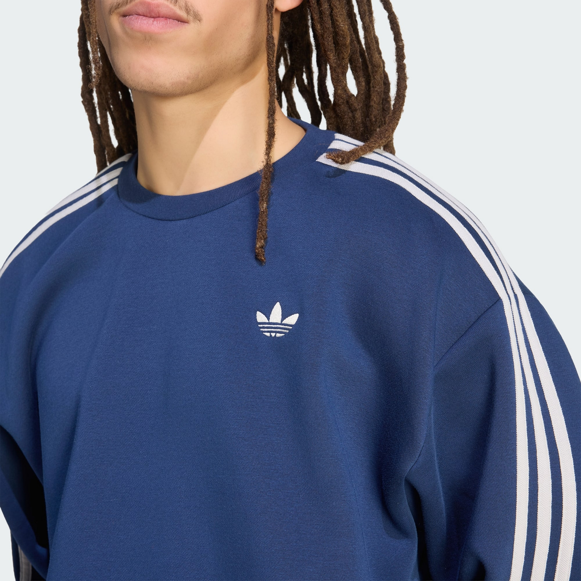 ADIDAS ORIGINALS, Adidas Originals Adicolor 3-stripes &Ouml;verdimensionerad Tr&ouml;ja Med Rund Hals