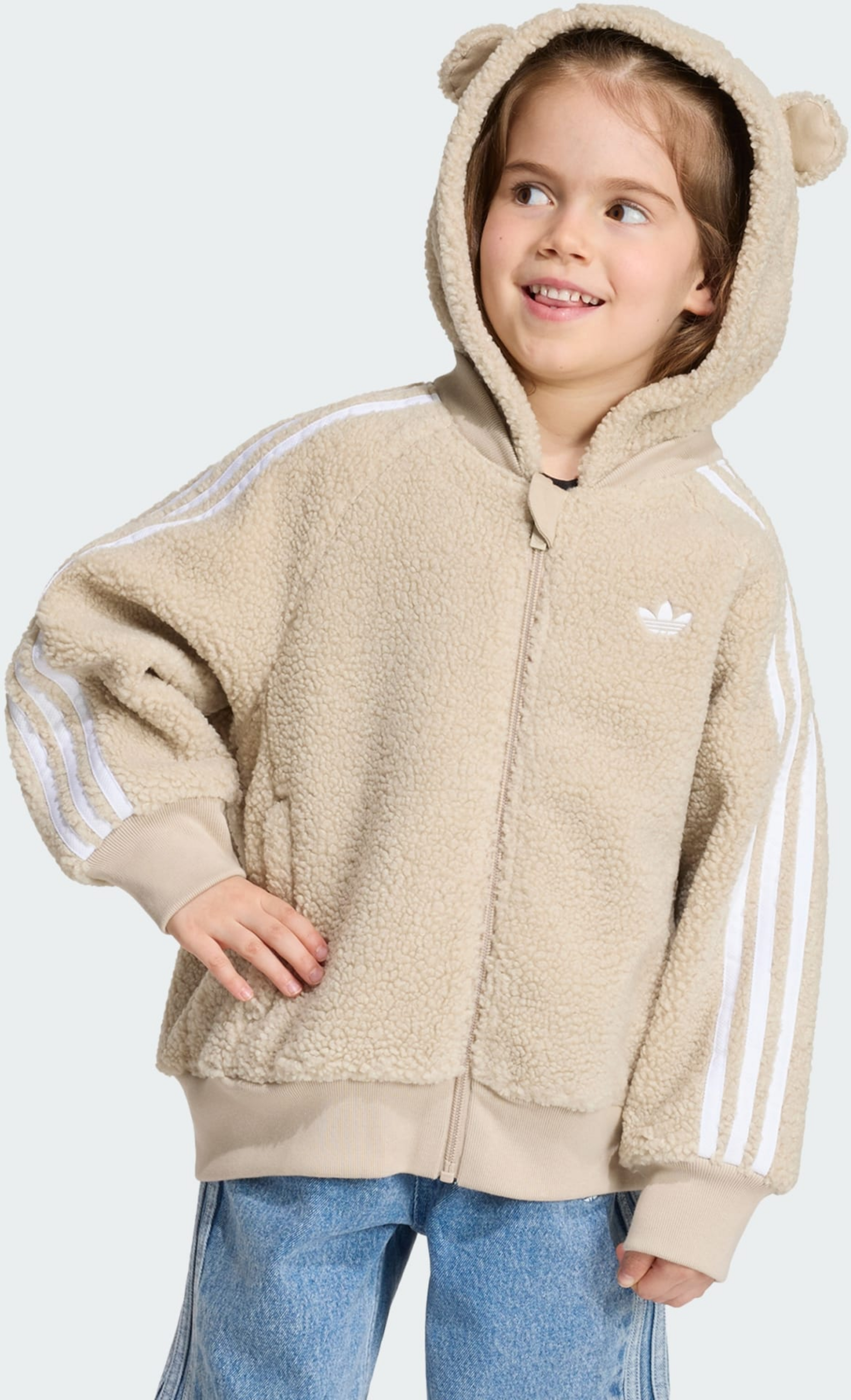 ADIDAS ORIGINALS, Adidas Originals Adidas Care Bears Sst Tr&auml;ningsjacka Med Huva I Teddyfleece