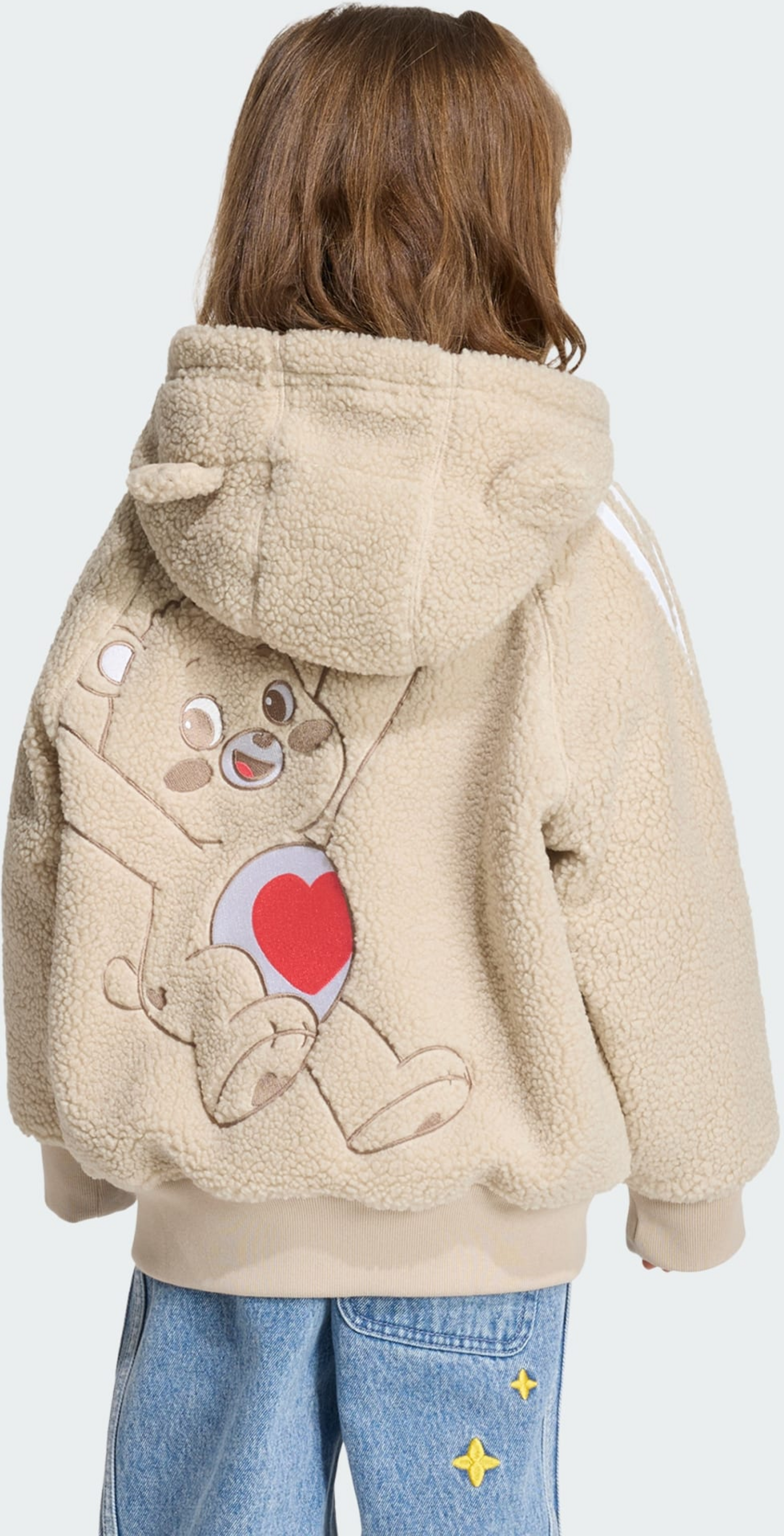 ADIDAS ORIGINALS, Adidas Originals Adidas Care Bears Sst Tr&auml;ningsjacka Med Huva I Teddyfleece