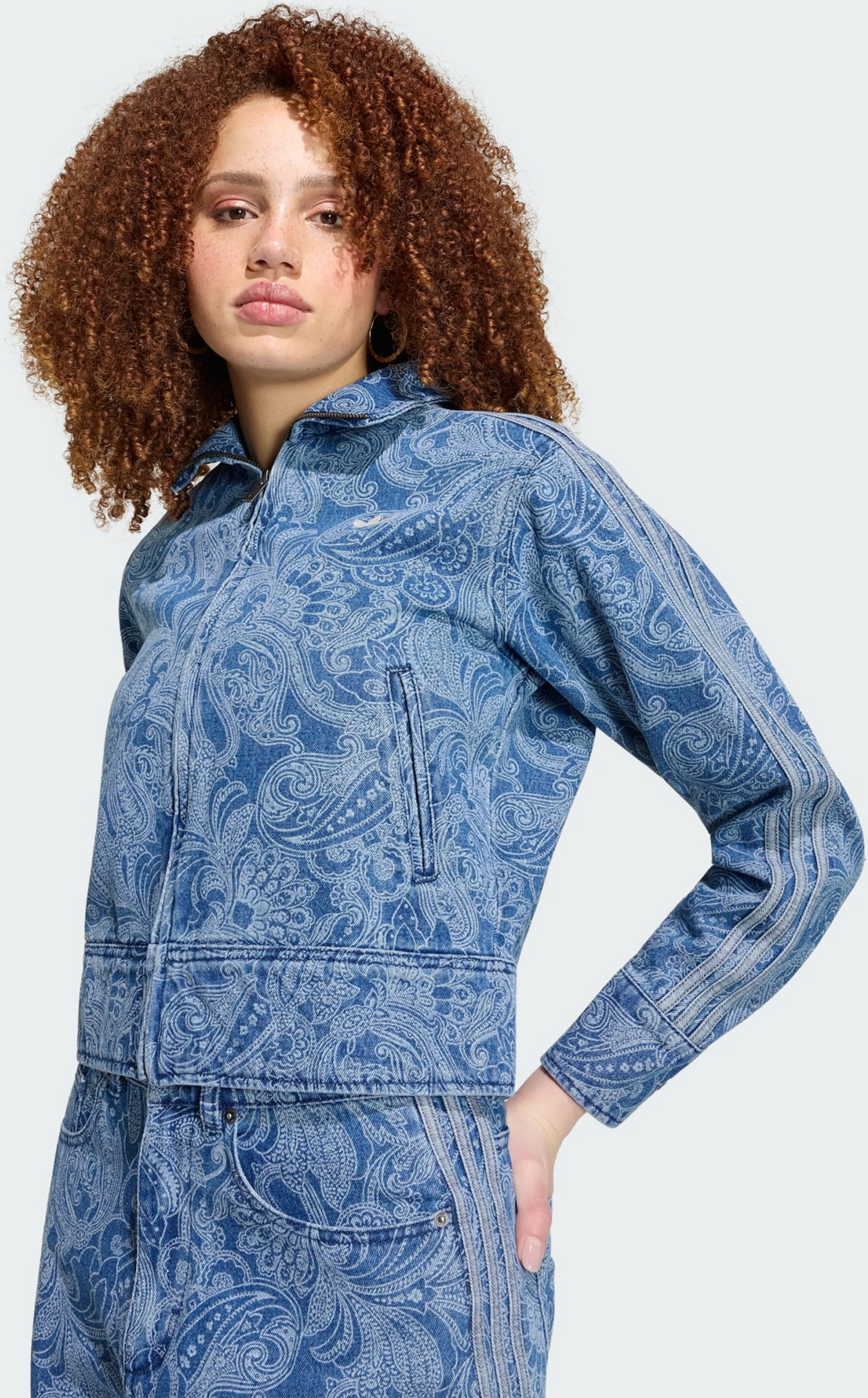ADIDAS ORIGINALS, Adidas Originals Adidas Liberty London Firebird Denim Tr&auml;ningsjacka
