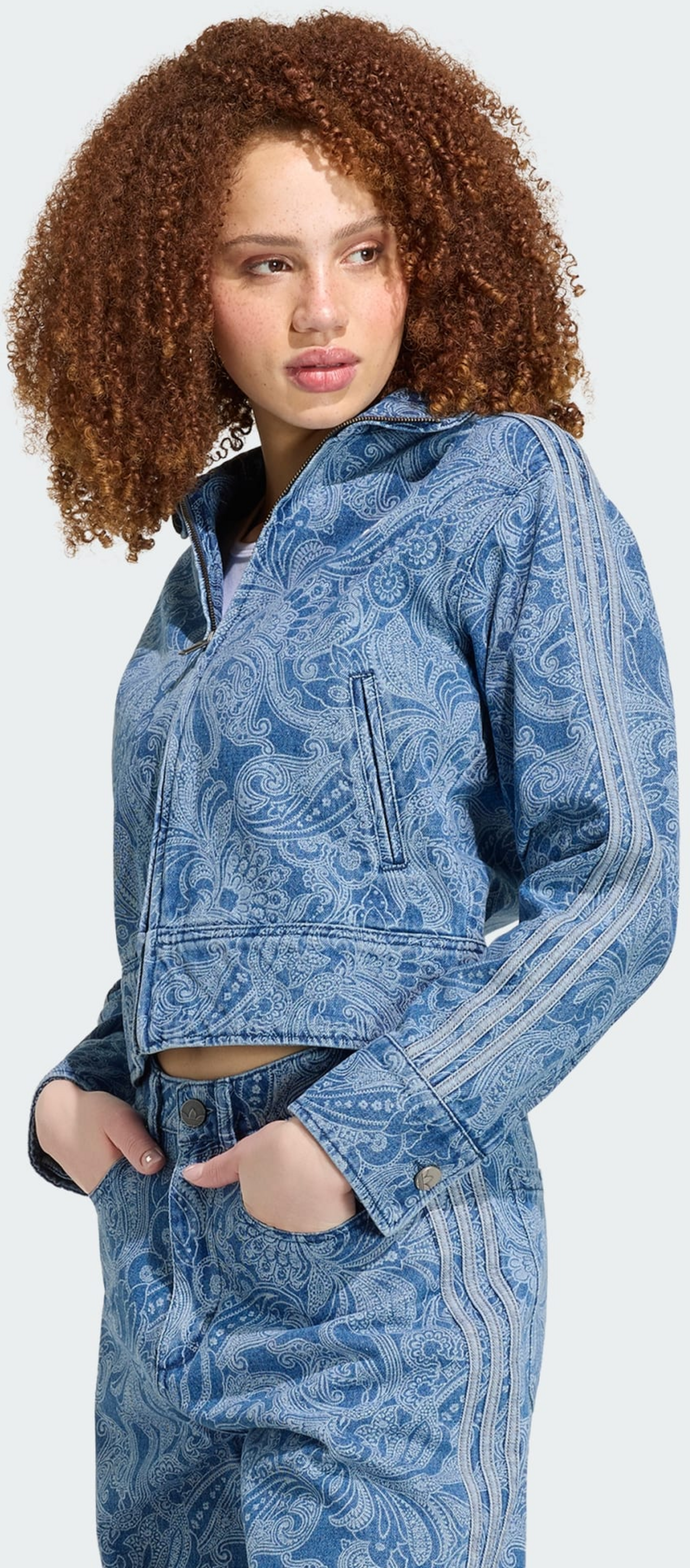 ADIDAS ORIGINALS, Adidas Originals Adidas Liberty London Firebird Denim Tr&auml;ningsjacka