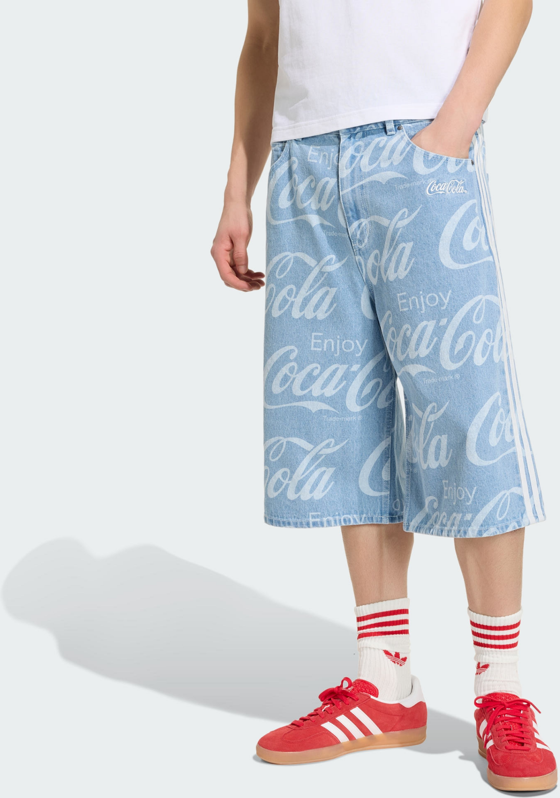 ADIDAS ORIGINALS, Adidas Originals Adidas X Coca-cola Classic Sport Jeansshorts