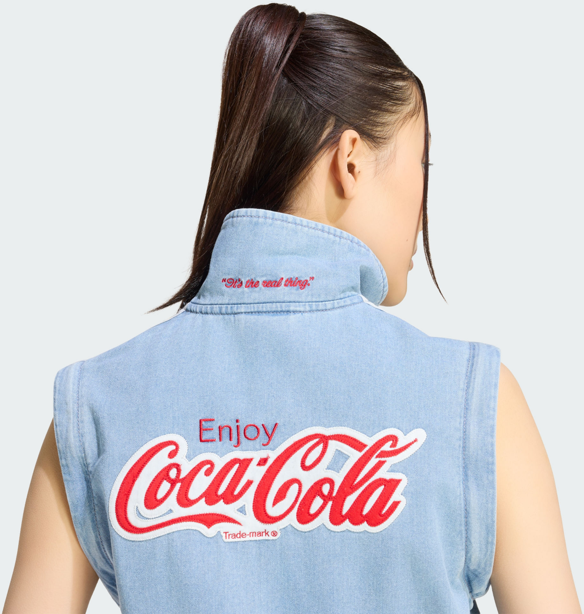 ADIDAS ORIGINALS, Adidas Originals Adidas X Coca-cola Firebird Reg Tr&auml;ningsjacka I Denim