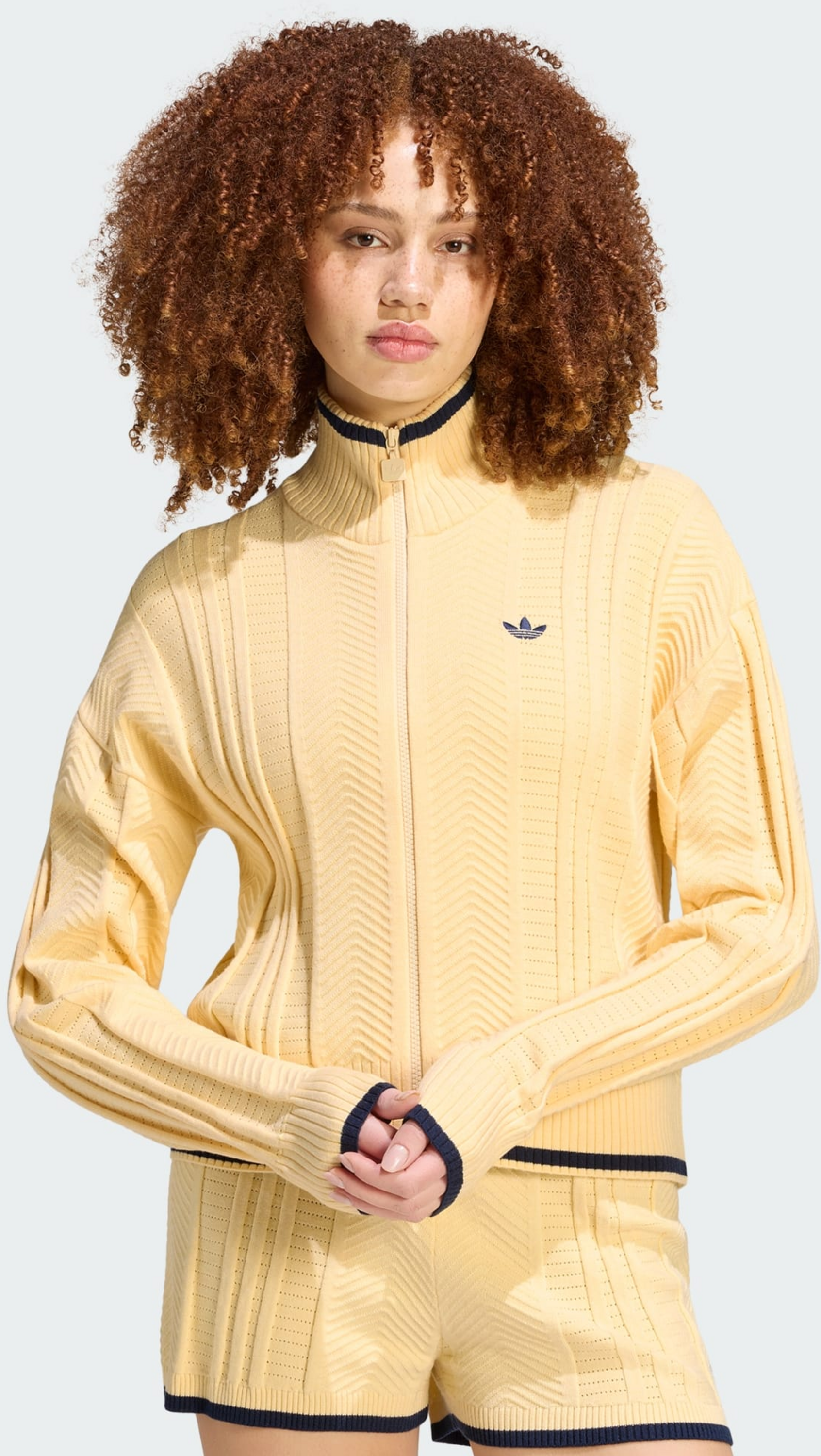 ADIDAS ORIGINALS, Adidas Originals Cable Knit Firebird Tr&auml;ningsjacka
