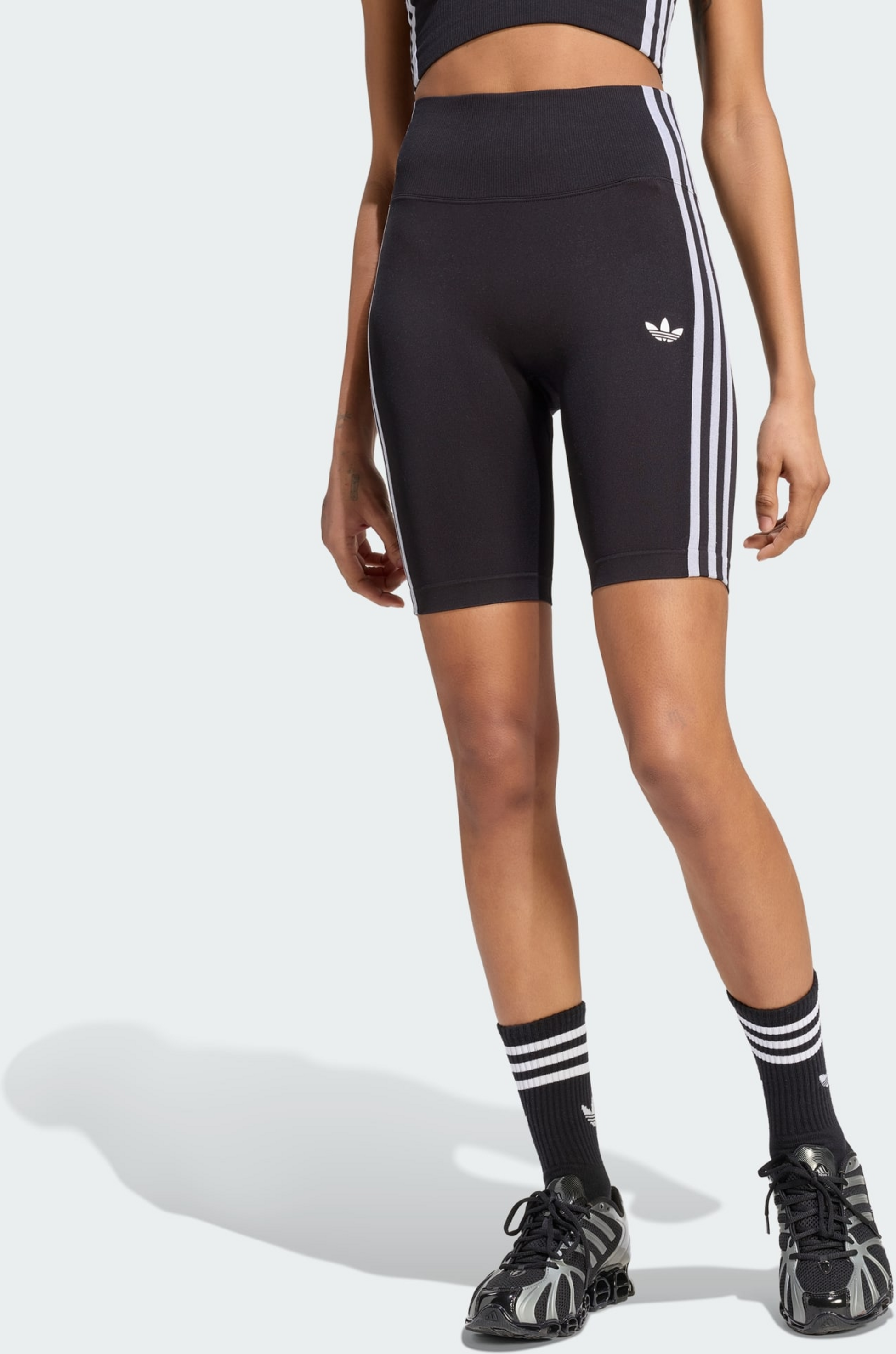 ADIDAS ORIGINALS, Adidas Originals Essentials 3-stripes Seamless Shorts 5 Inch